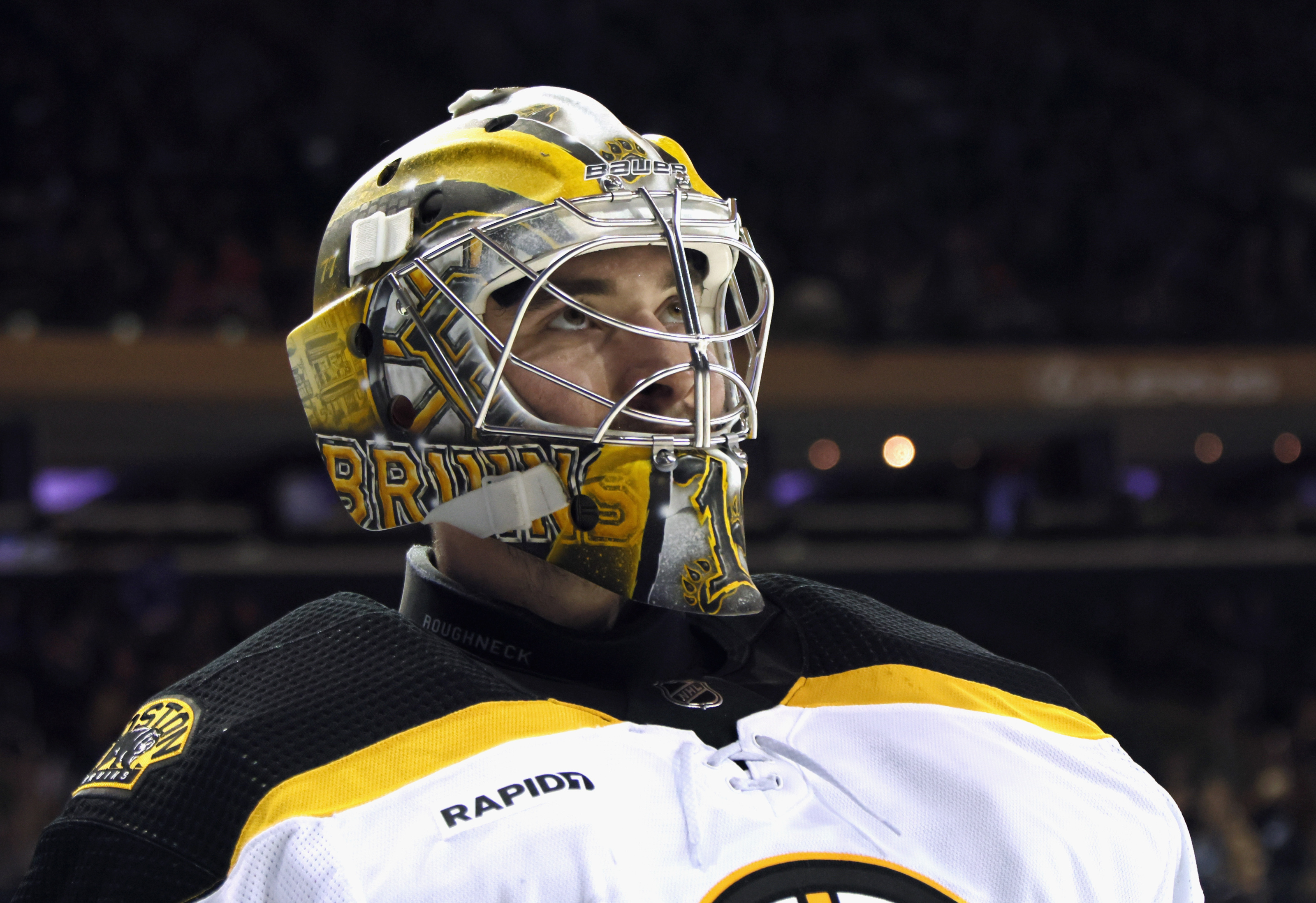 Where did Bruins goalie Jeremy Swayman get his drive to succeed