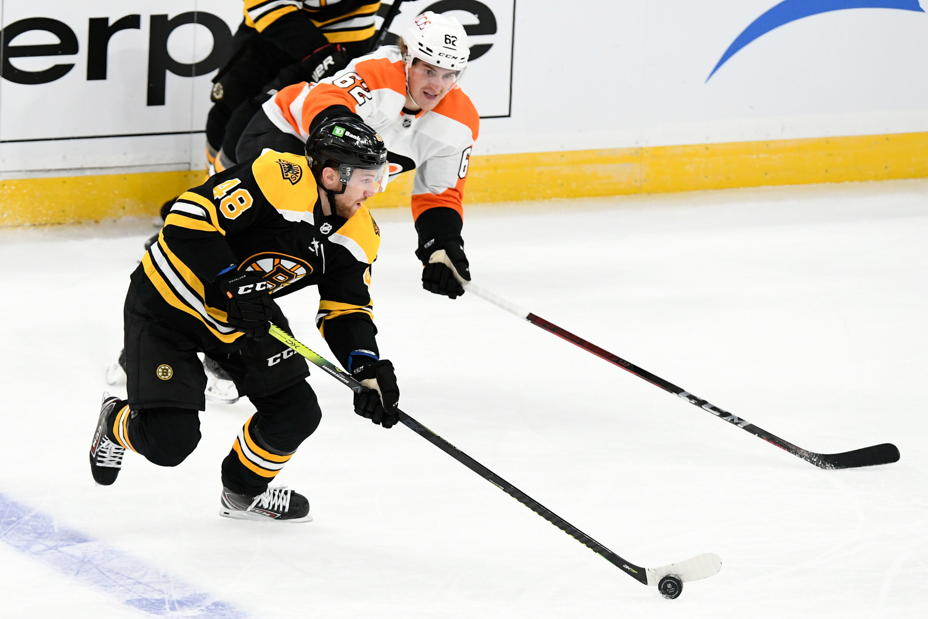 Bruins' Matt Grzelcyk returns to ice with team at TD Garden