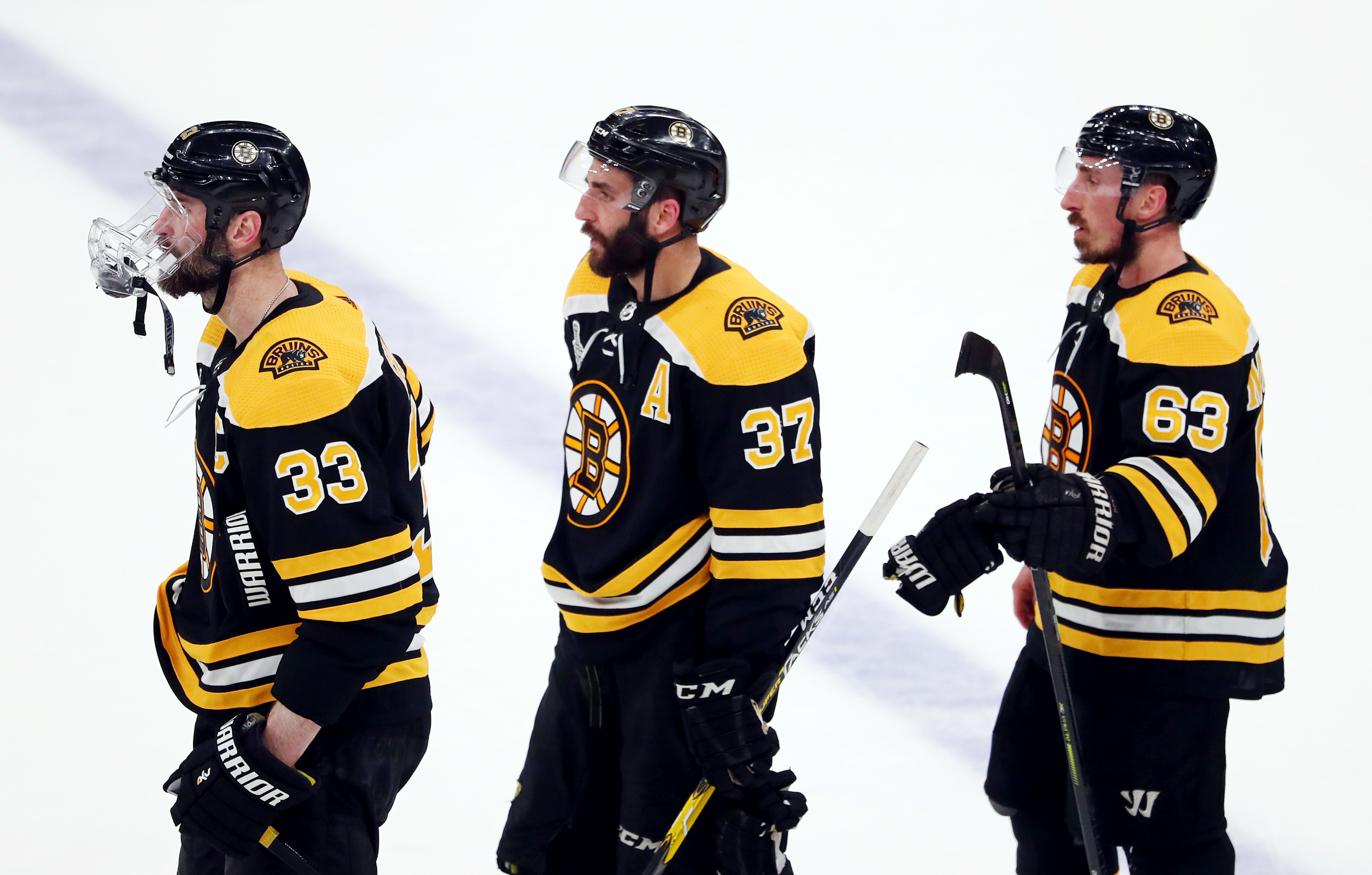Boston Bruins Three Legends (Pastrnak, Bergeron, Marchand) NHL Actio –  Sports Poster Warehouse