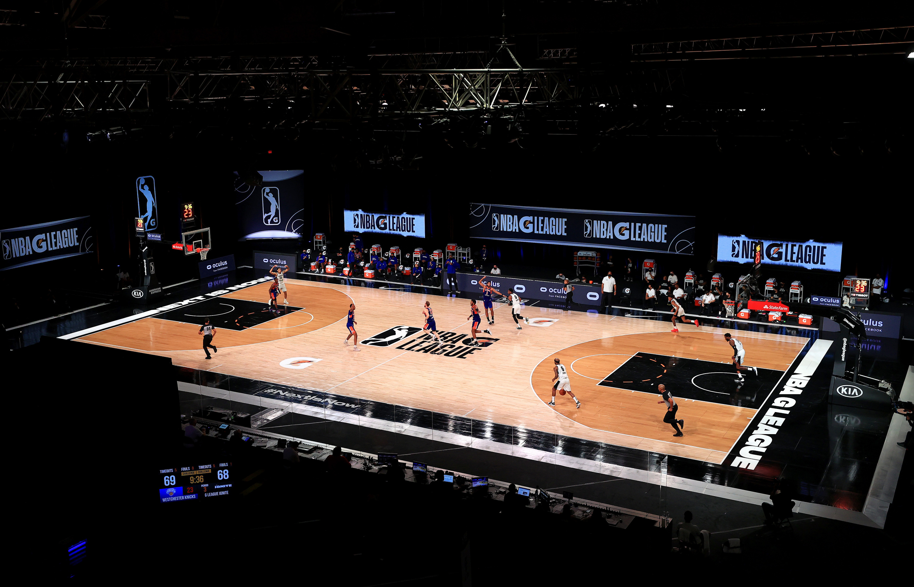 A general view of the H-E-B Center during the NBA G-League game News  Photo - Getty Images