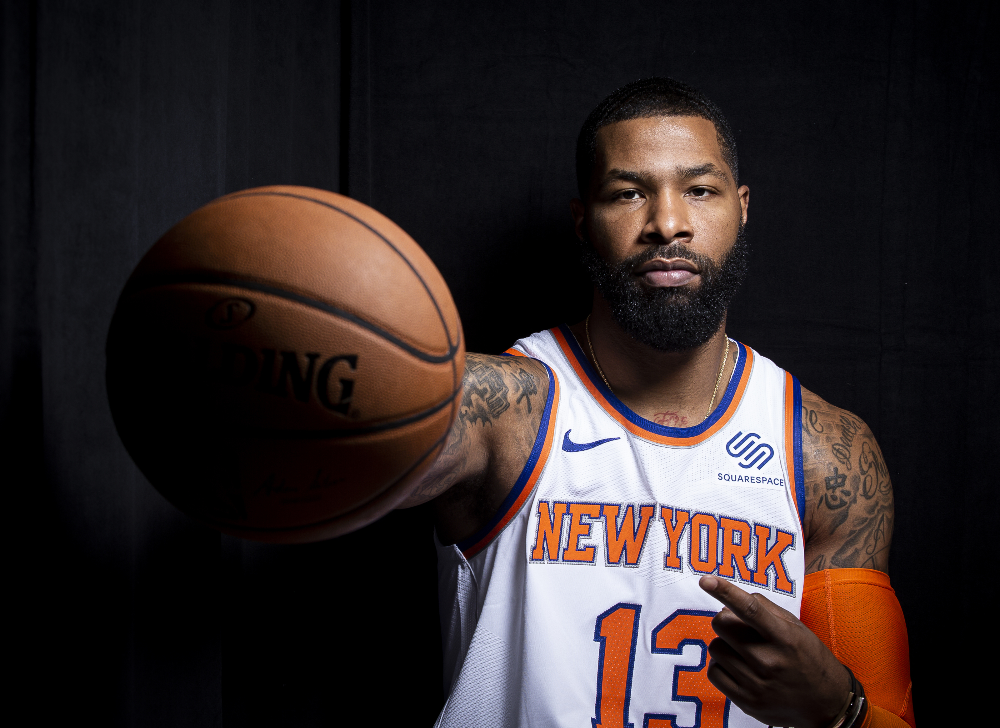 New York Knicks Basketball Mesh Jersey for Dogs, Medium