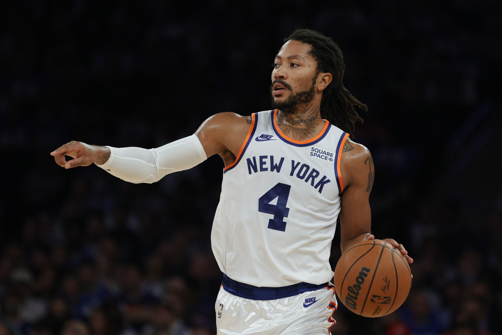 Knicks' Derrick Rose is OK with minutes going to Grimes, McBride