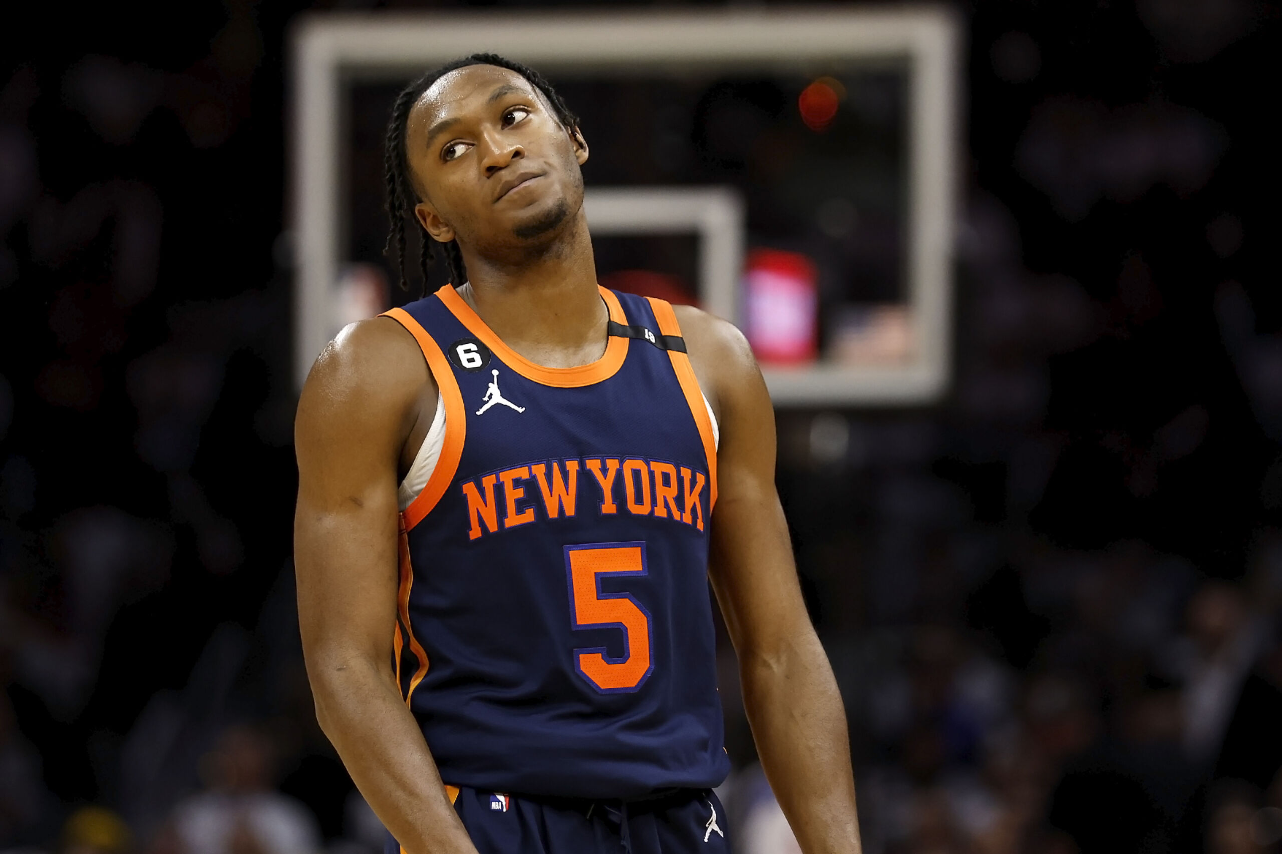 Immanuel Quickley suffers ankle injury in Knicks' loss