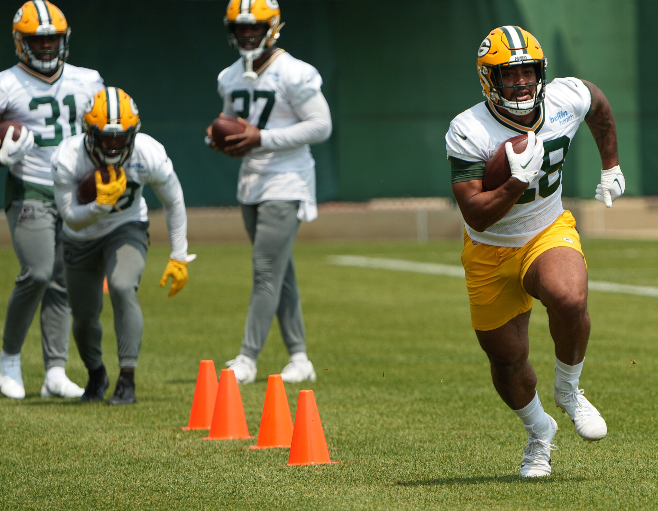 Packers have to be 'mindful' of how often AJ Dillon and Aaron