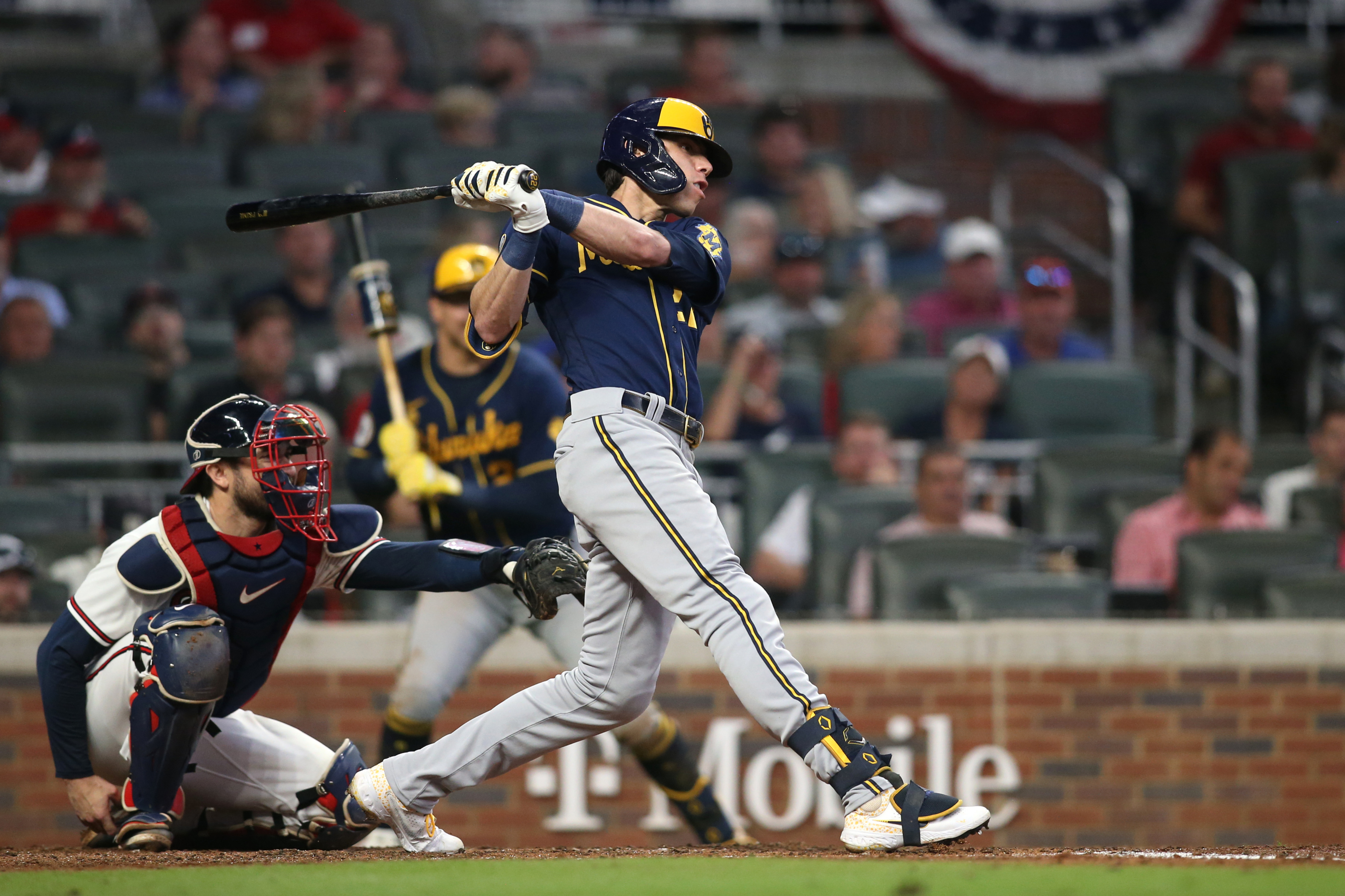 Brewers DH Jesse Winker will play less as he struggles on offense