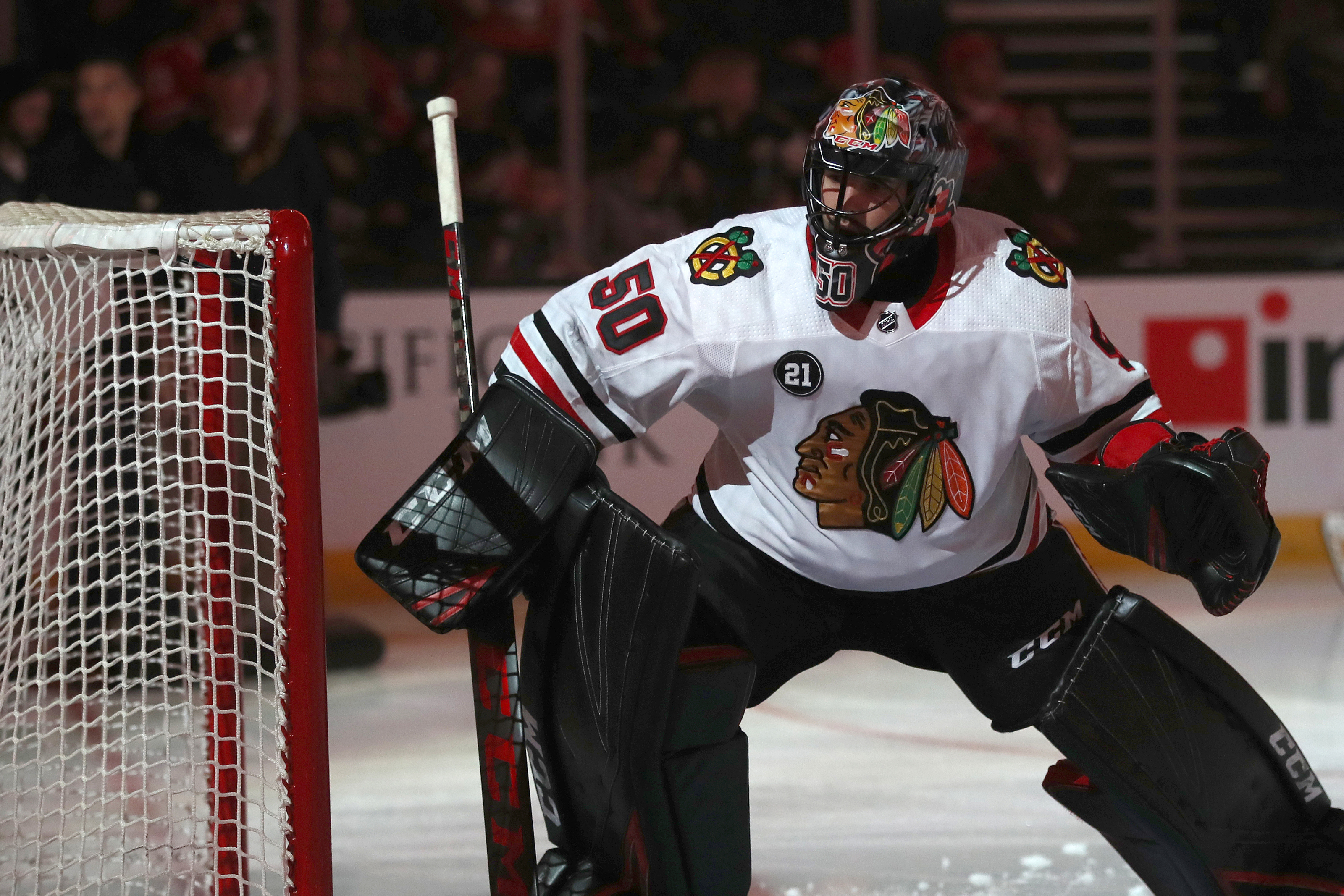 Chicago Blackhawks on X: Corey Crawford matched a season high (3/12 vs.  MIN) with 42 saves against the Stars for his third 40-save performance in  March. #crOwMG  / X