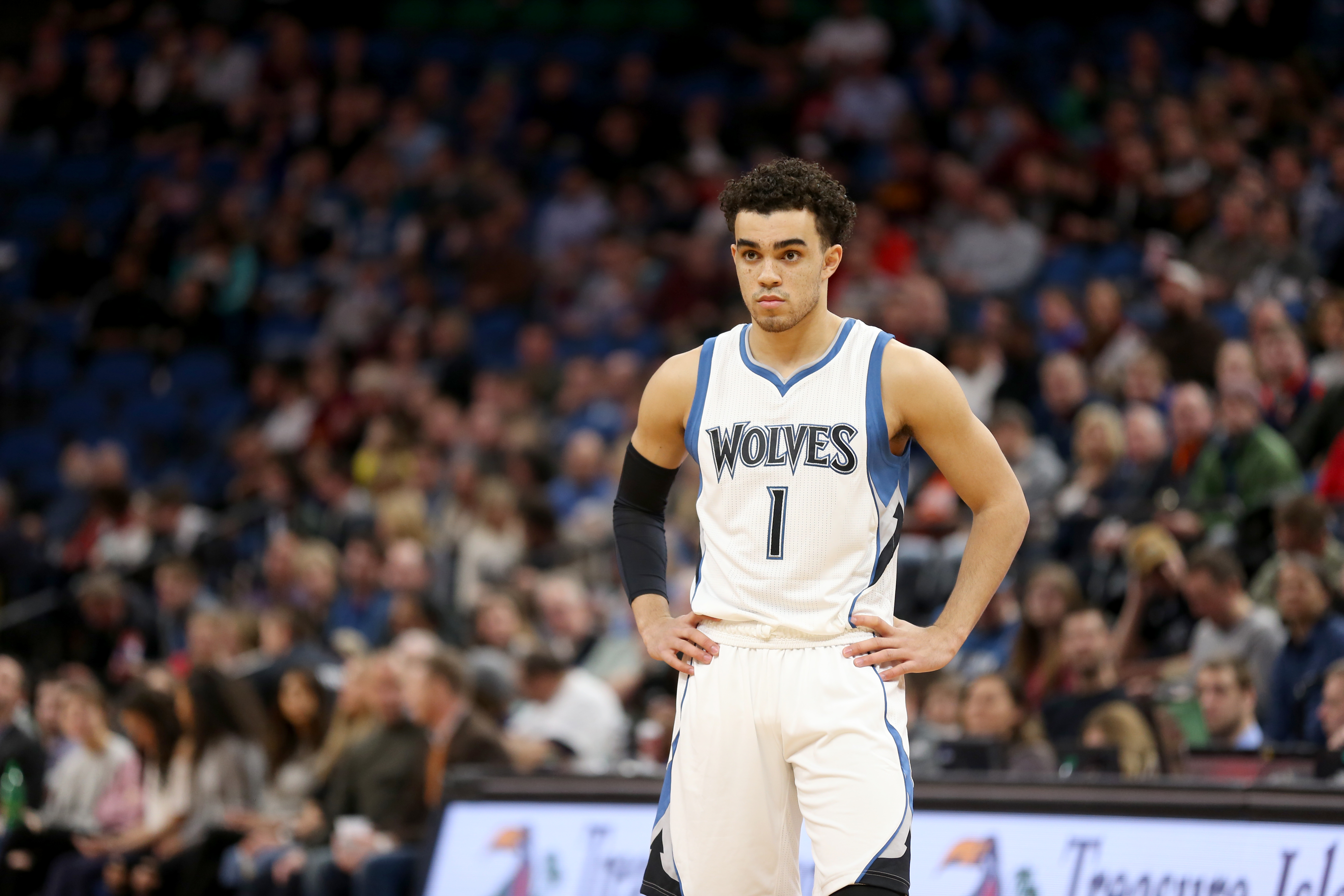 Tyus Jones of the Memphis Grizzlies looks on before the game during News  Photo - Getty Images