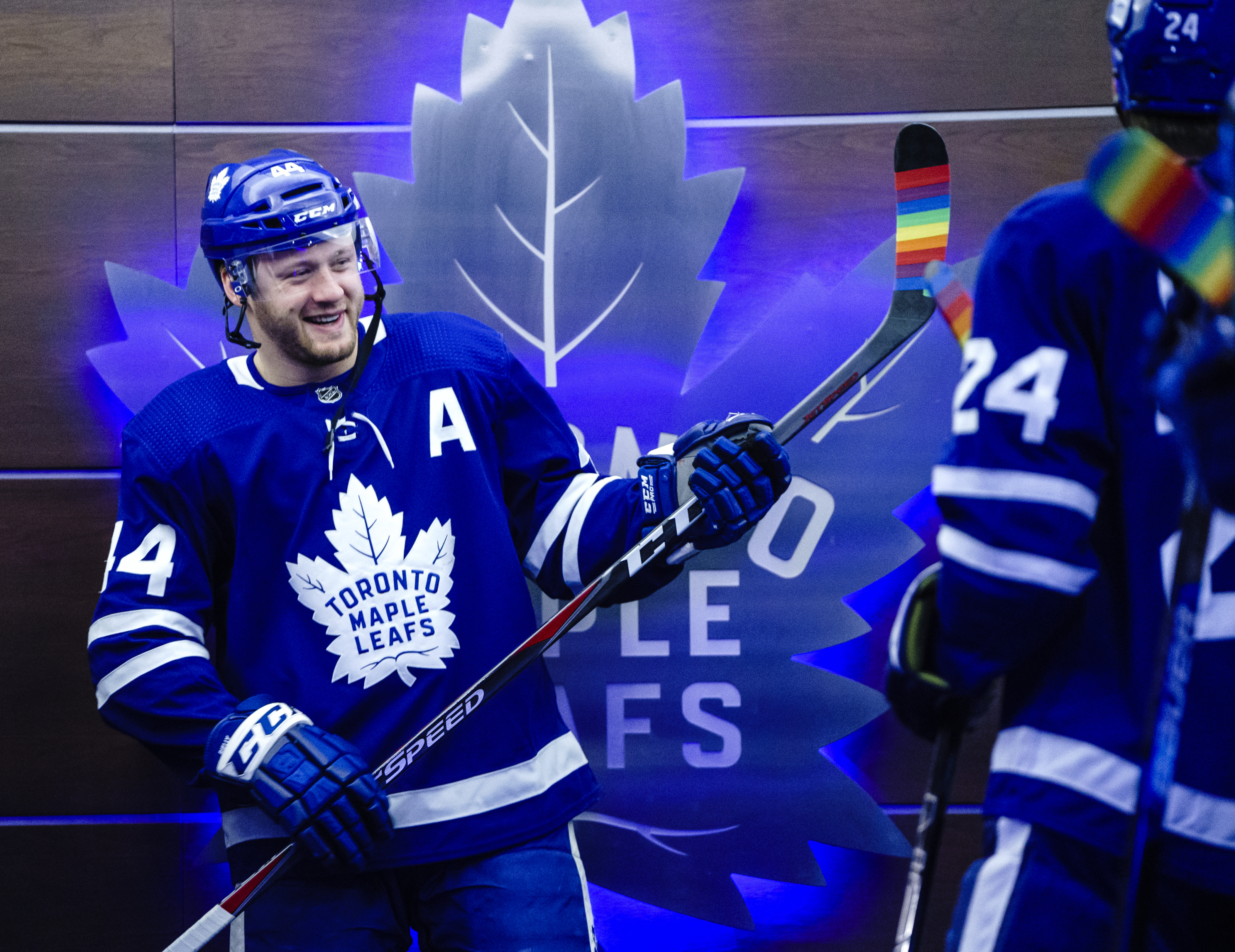 Maple Leafs March in Toronto Pride Parade - The Hockey News Toronto Maple  Leafs News, Analysis and More
