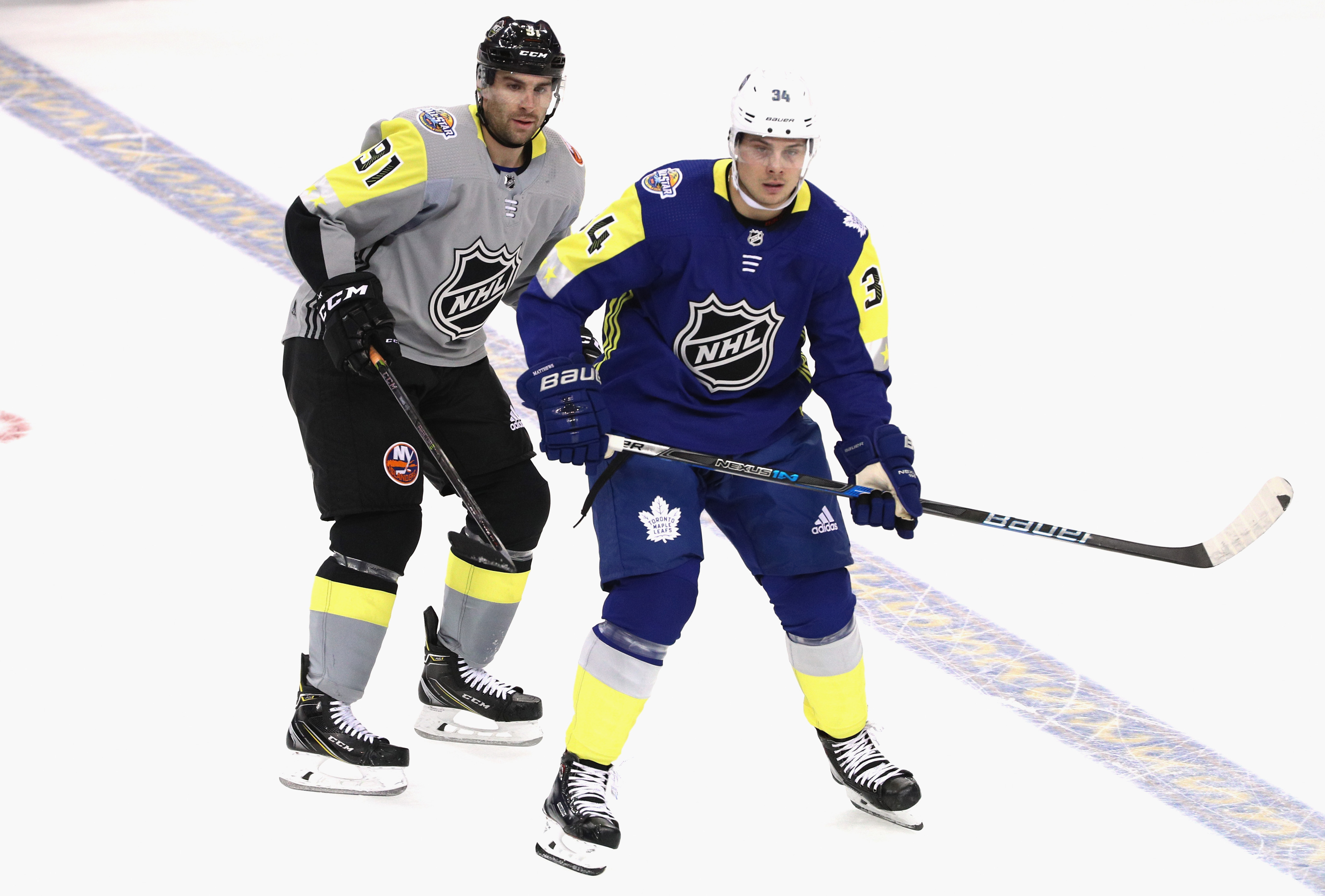 Adidas Auston Matthews 2018 NHL All-Star Game Hockey Jersey Blue Atlantic 50