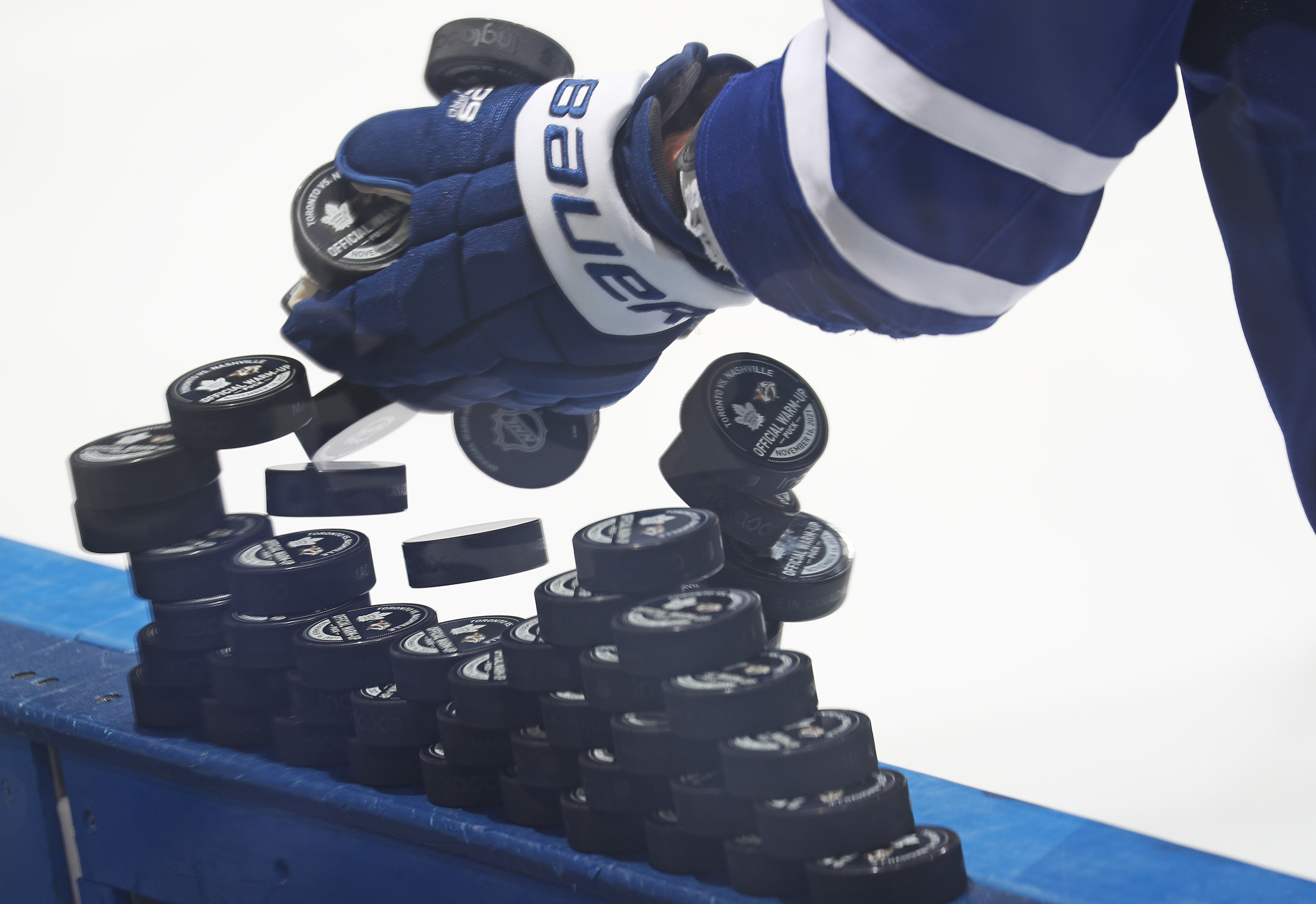 Toronto Maple Leafs Warm-Up Pucks