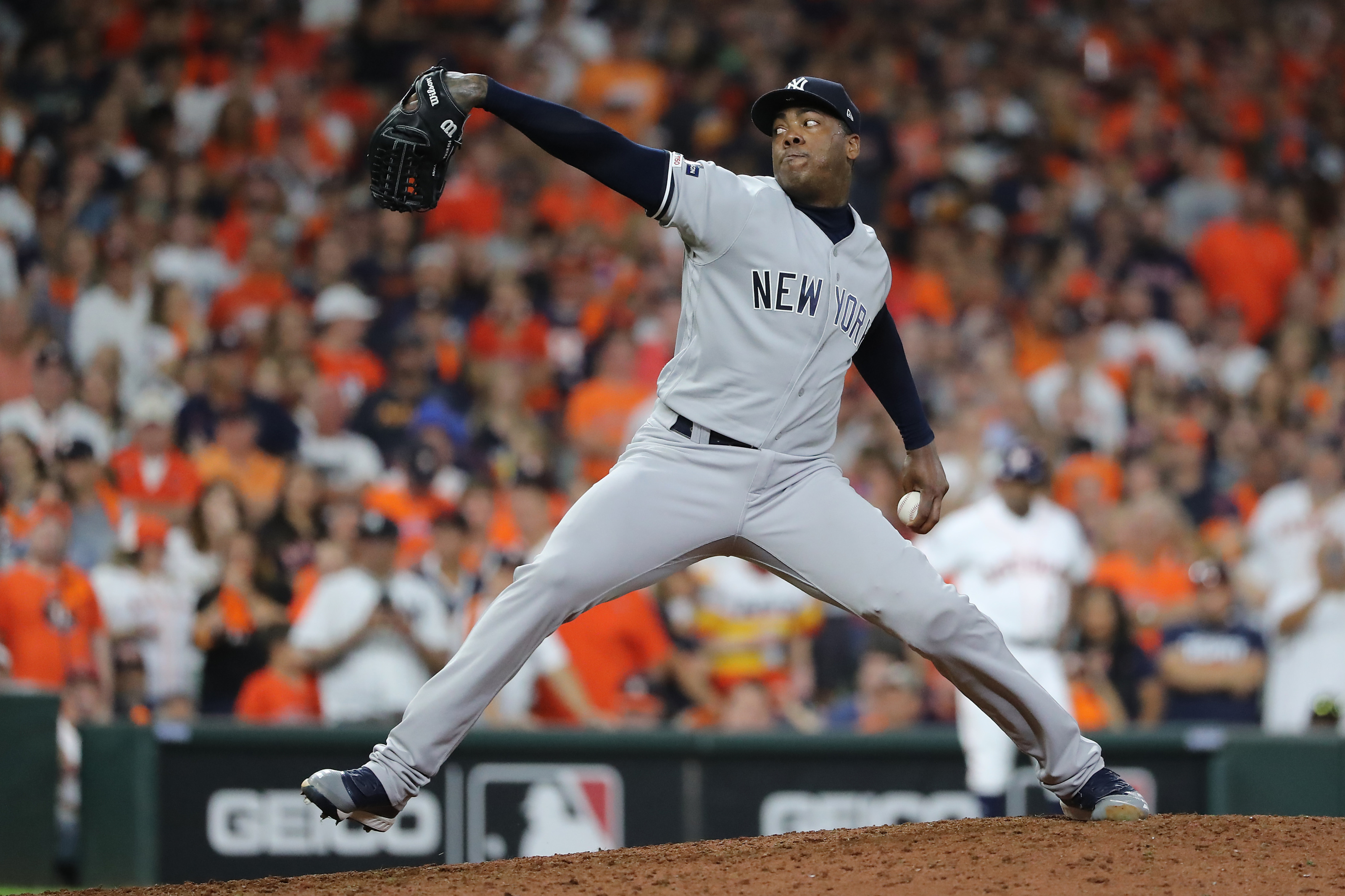 Aroldis Chapman Finds Another Gear to Power Yankees Past Astros