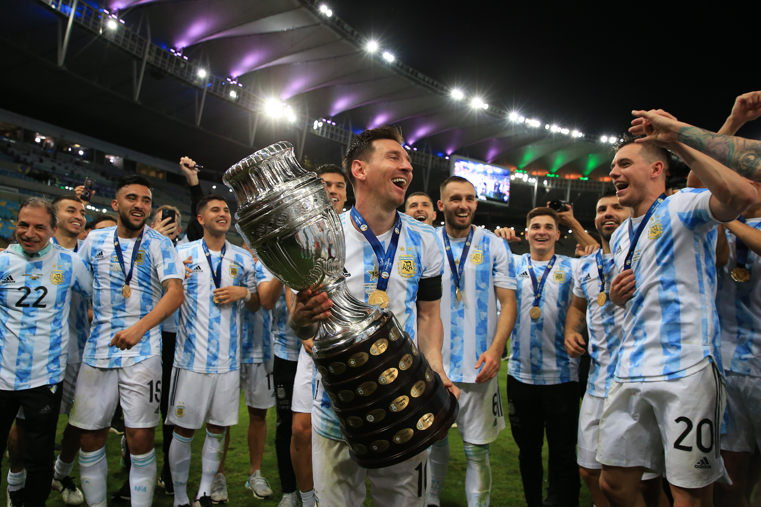 Atletico Universe on X: Nahuel Molina with the World Cup trophy