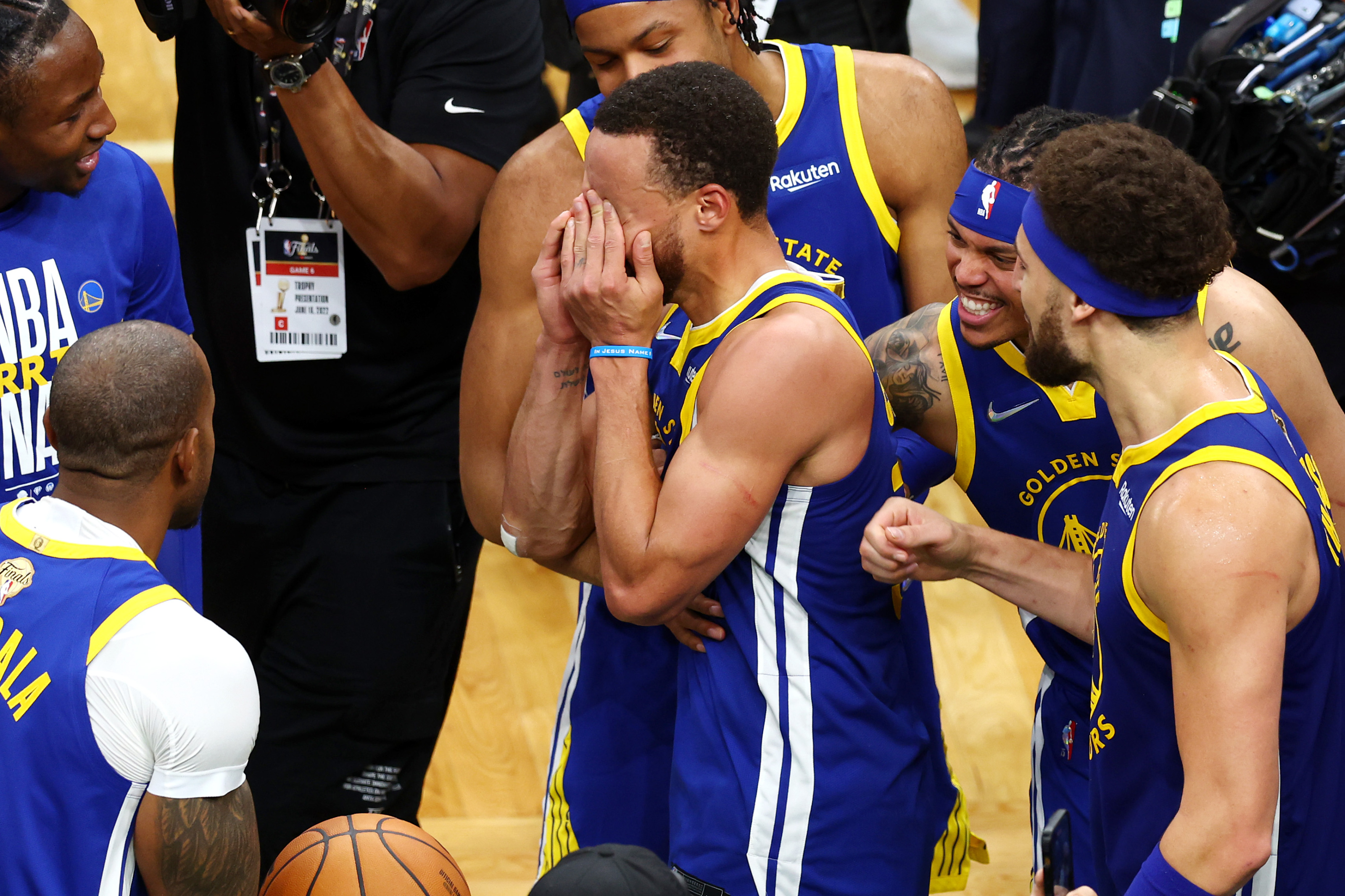 Watch: Steph Curry overcome with emotion after winning NBA Championship  again