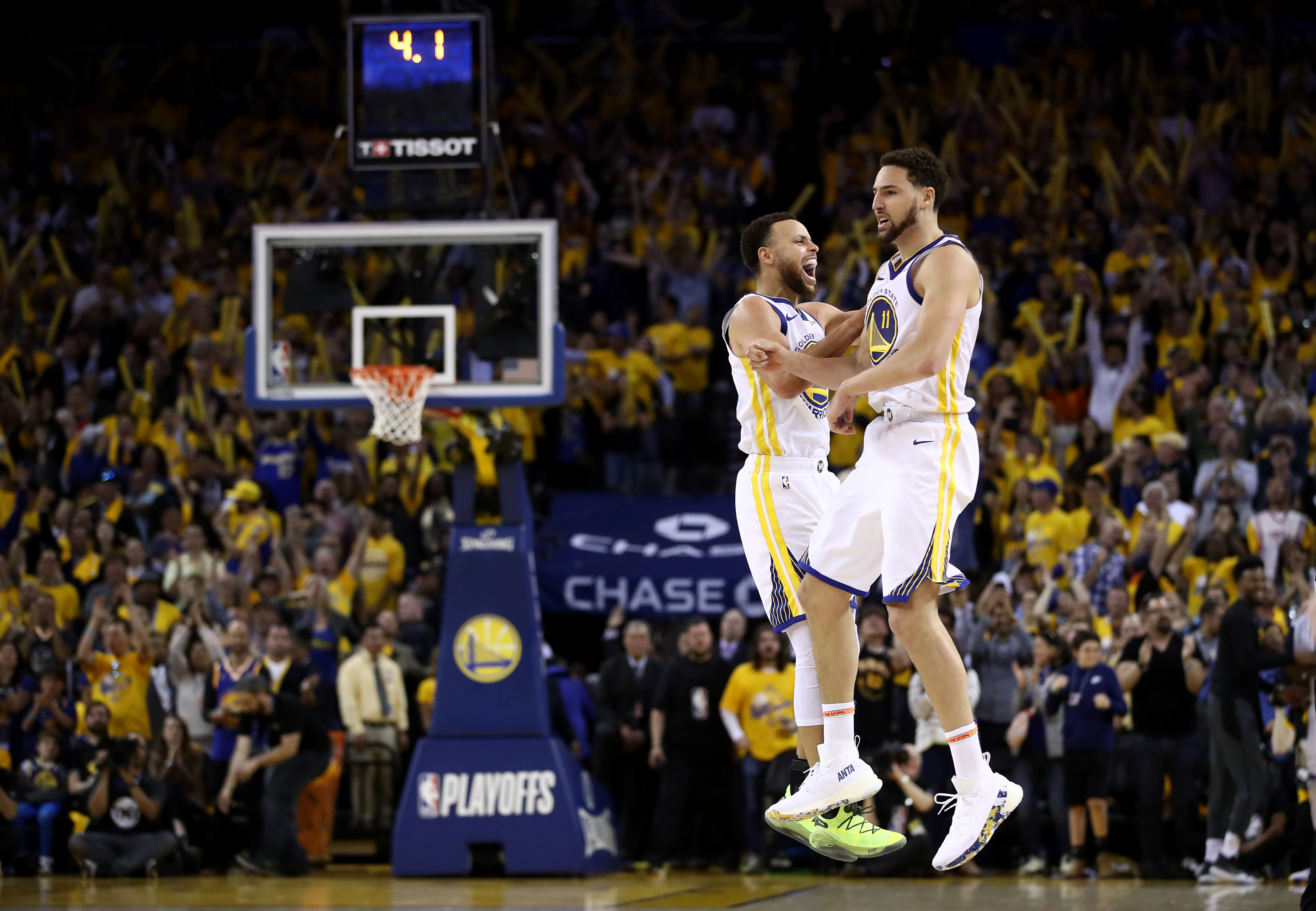 HD wallpaper: Stephen Curry and Klay Thompson, NBA, basketball