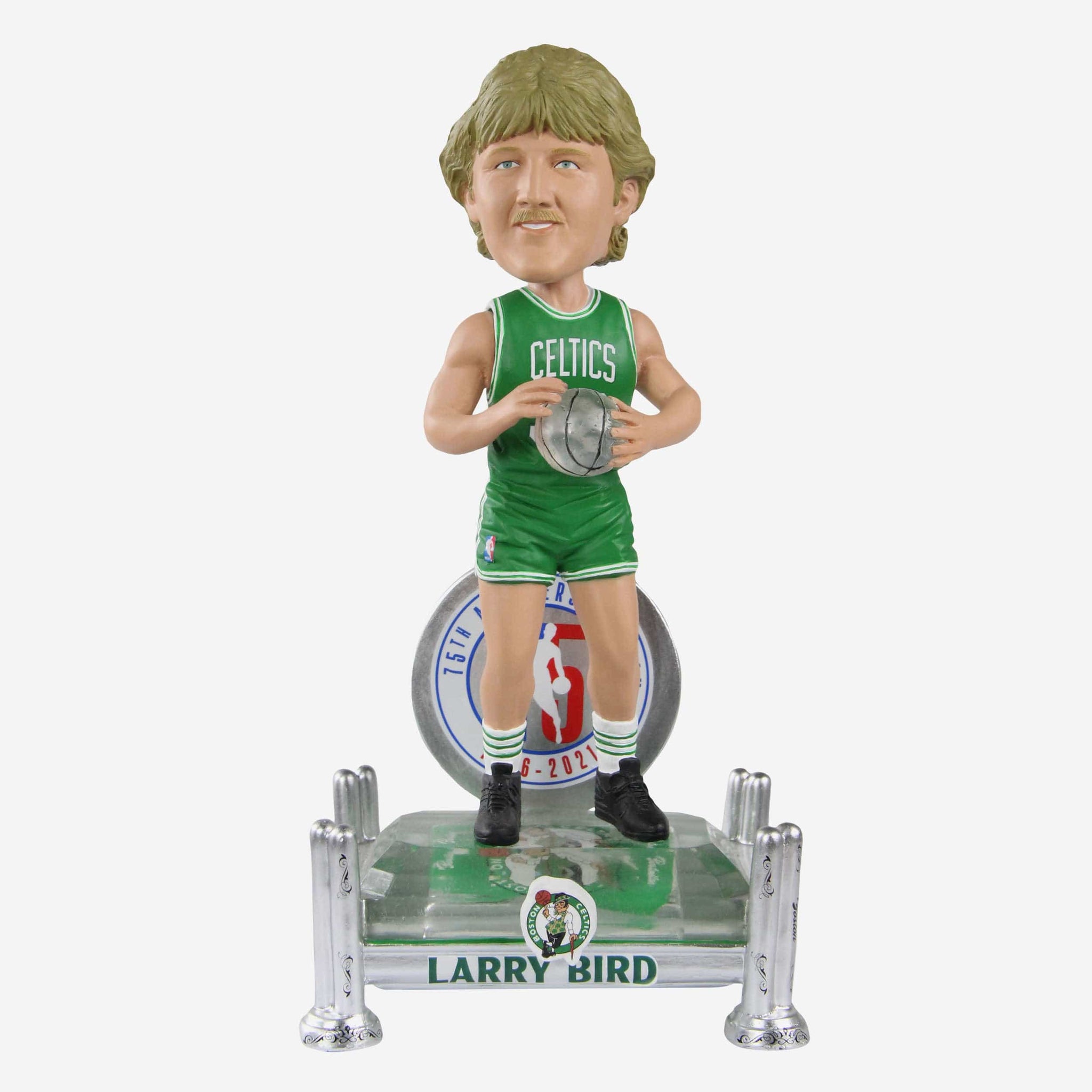 NBA Larry Bird Boston Celtics 3X Champ/Warm-Up Legends Bobble Head