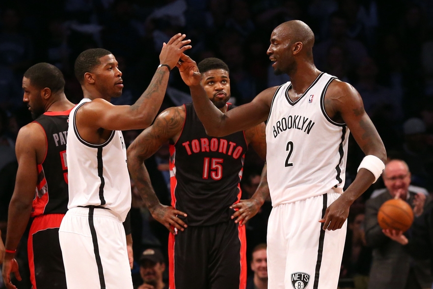 Triangle Offense on X: Kevin Garnett still the same height as seven-footer Brook  Lopez? Yup.  / X