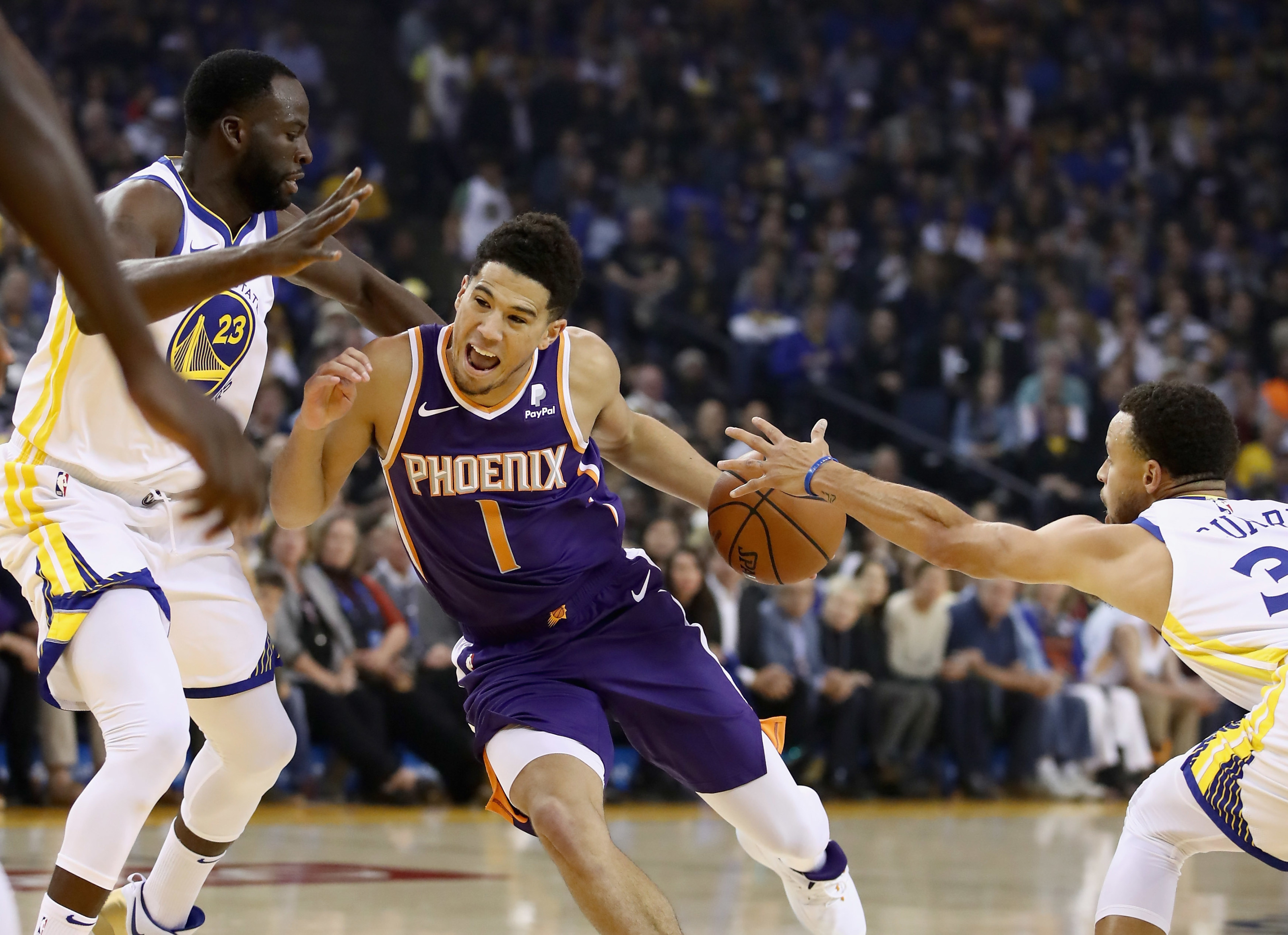 Warriors' Draymond Green wants Devin Booker off Phoenix Suns
