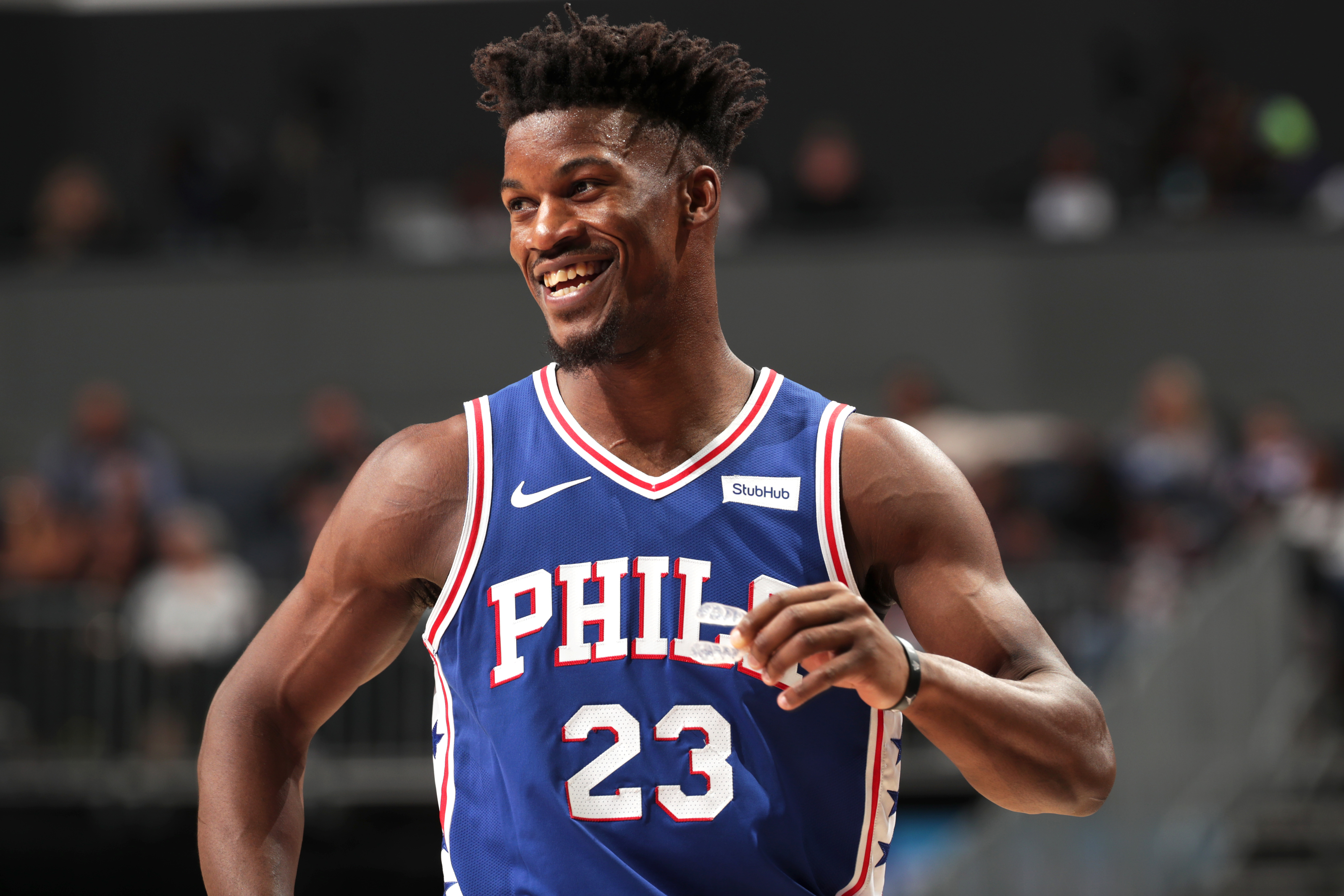 Philadelphia 76ers on X: .@JimmyButler paying his respects 🙏🏼   / X