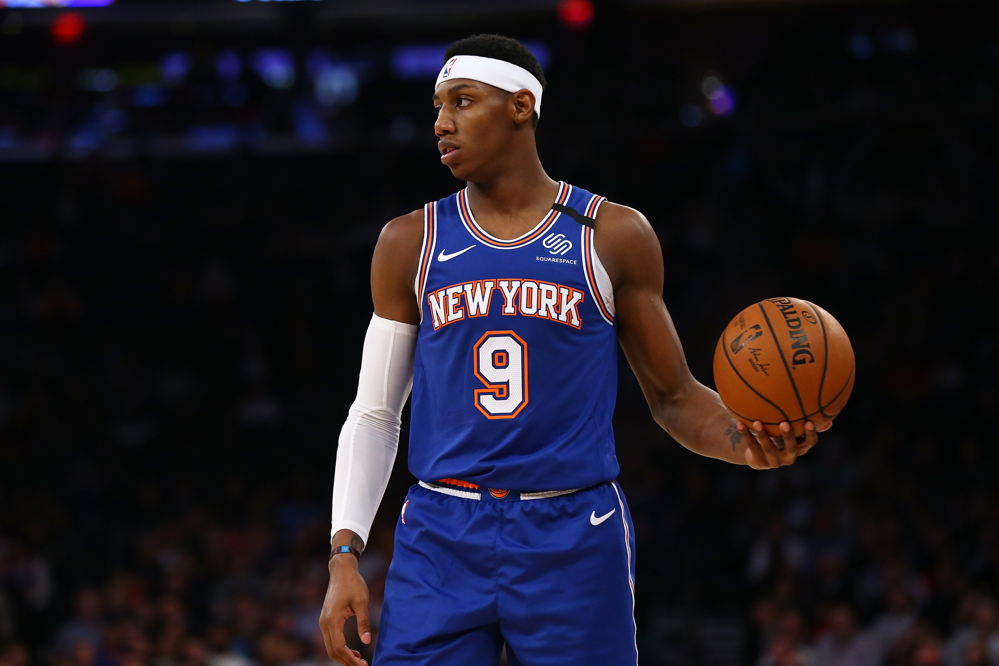 NBA_ Jersey Men New York Knicks''Basketball Julius Randle R.J. Barrett Bobby  Portis Elfrid Payton Jersey 