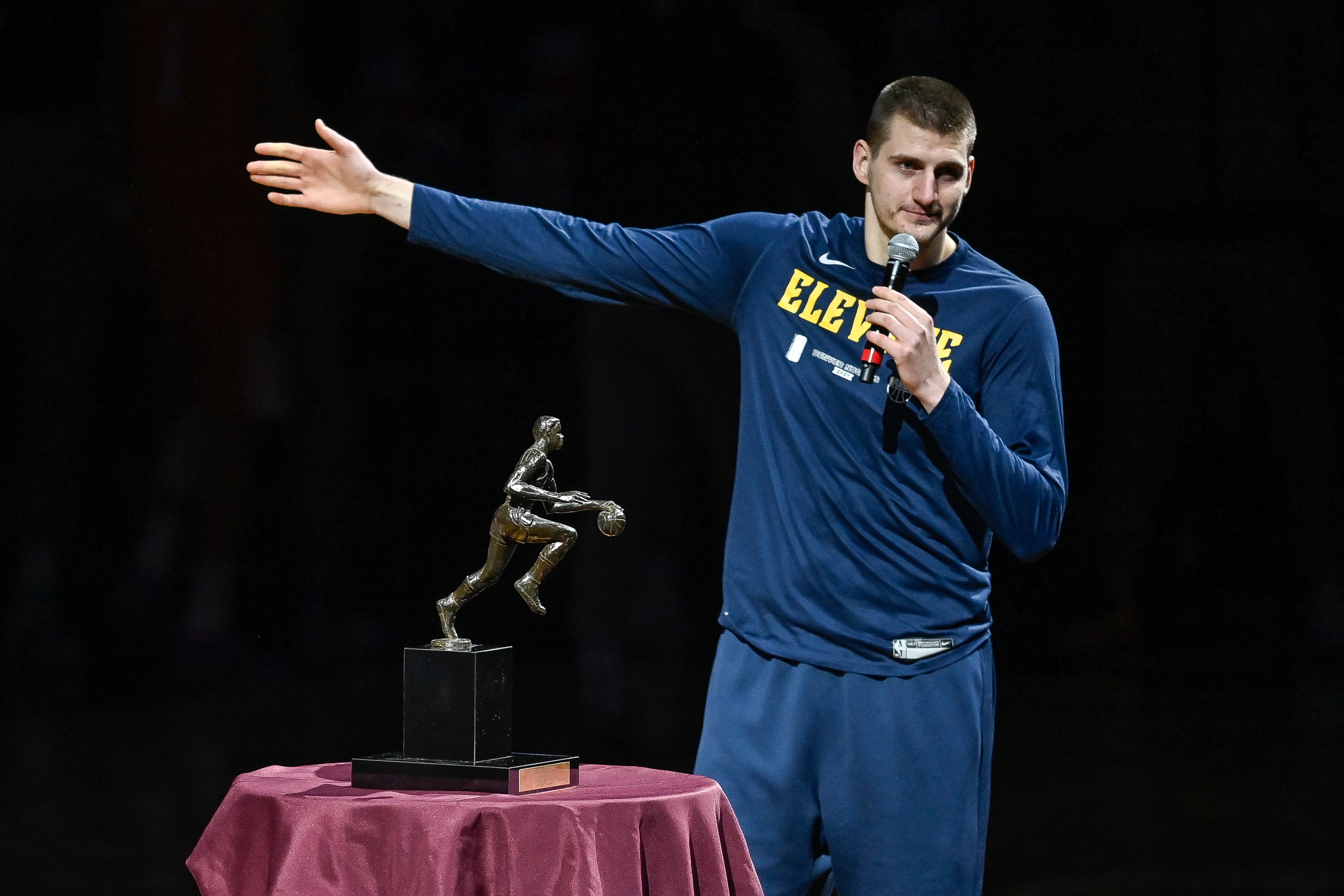 Watch: Nuggets awarded Larry O'Brien Trophy, Jokic is Finals MVP