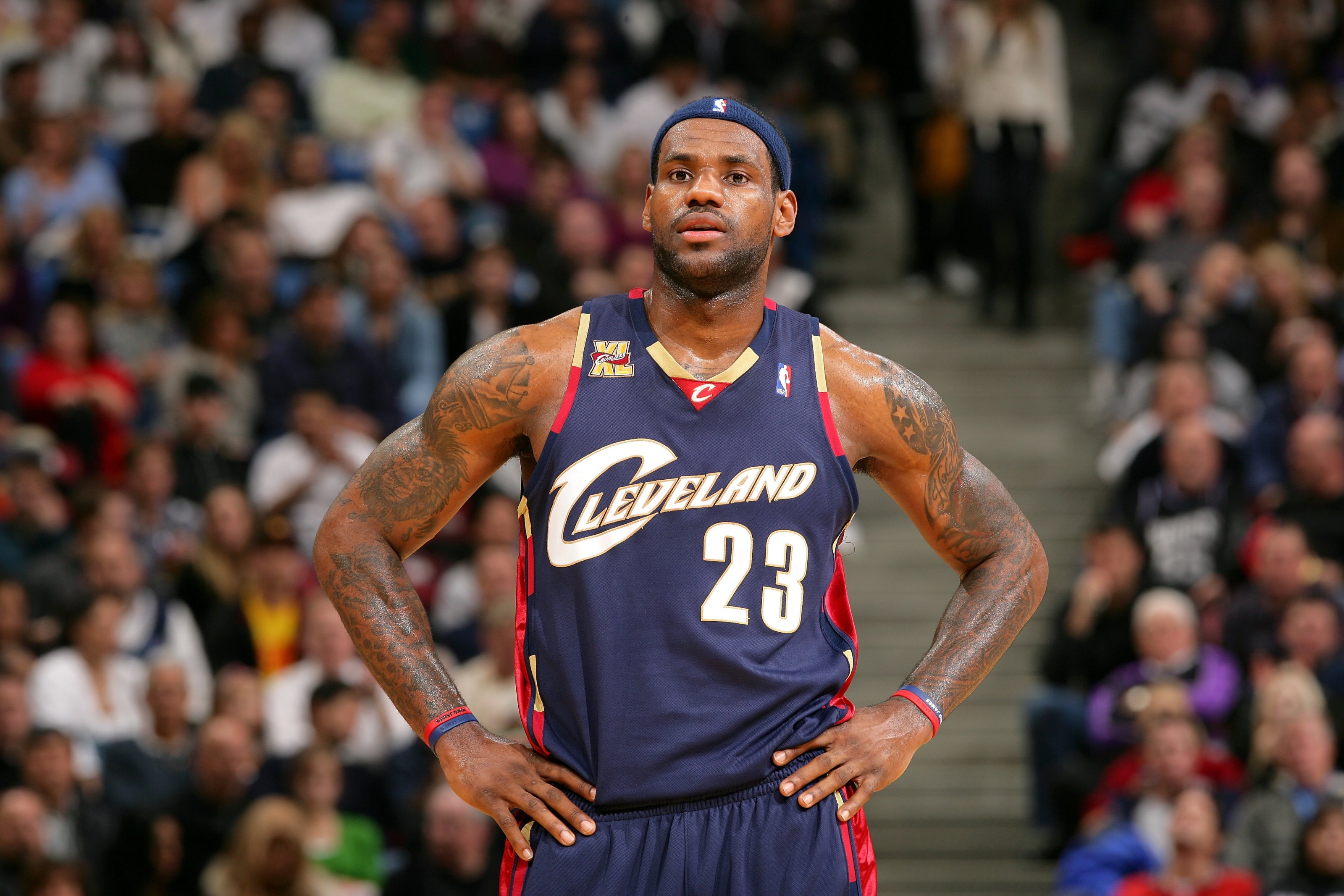  Lebron James Cleveland Cavaliers #23 Youth 8-20 Gray