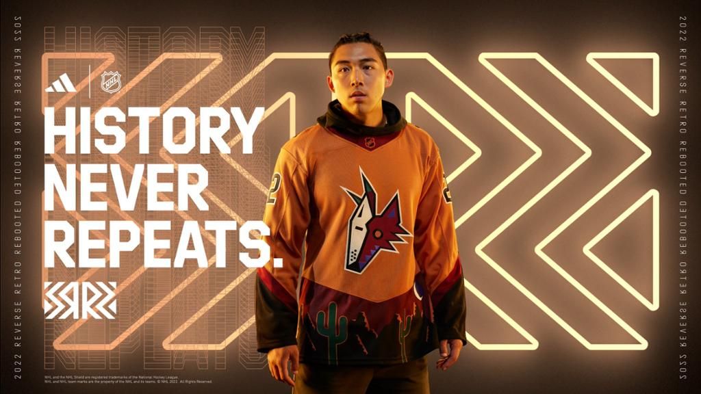 Adidas NHL Arizona Coyotes Reverse Retro Special Edition Men's large hoodie