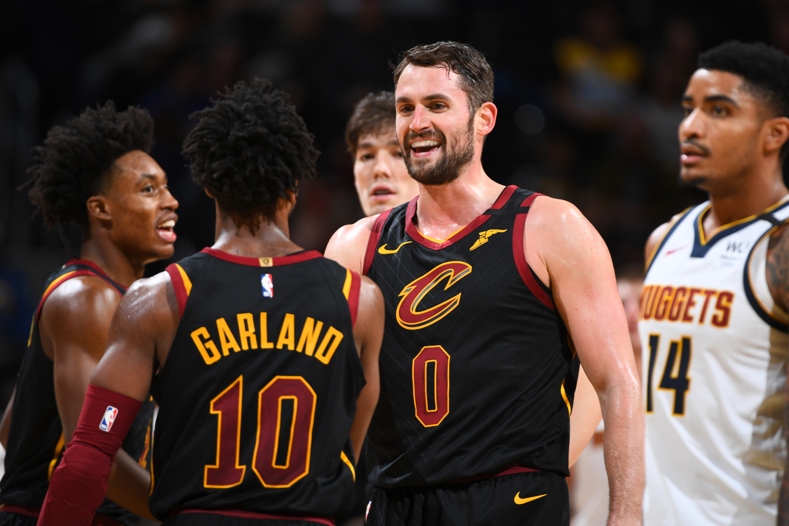 Kevin Love's and Darius Garland's immediate reactions to Cavs