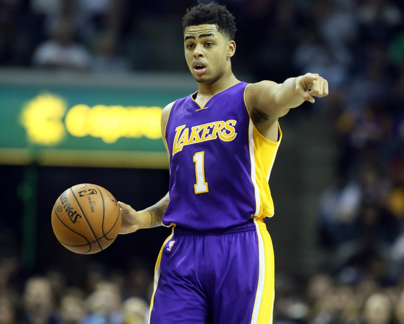 Lakers projected starting lineup with D'Angelo Russell
