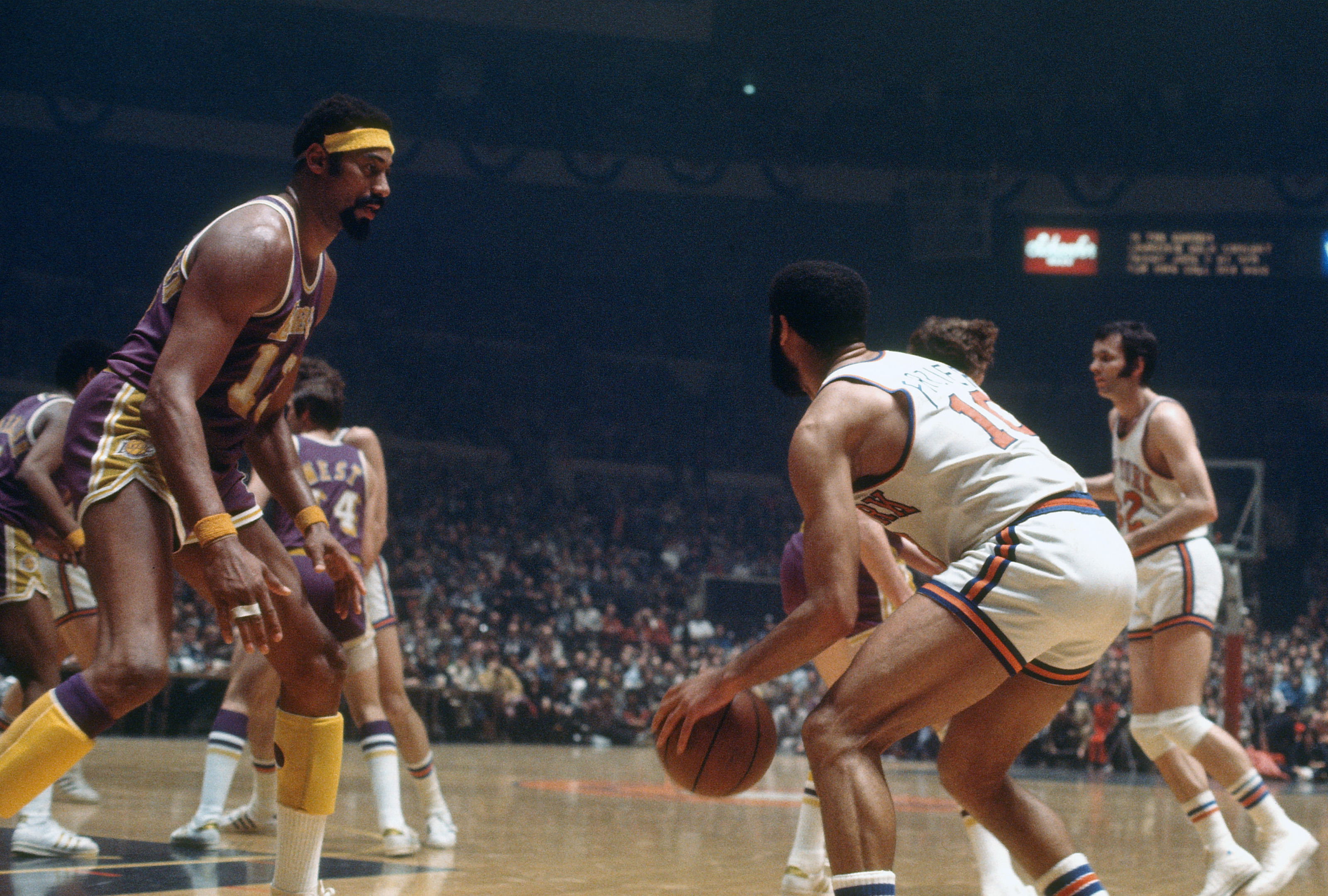 Los Angeles Lakers 1968 Elgin Baylor and Jerry West NBA 