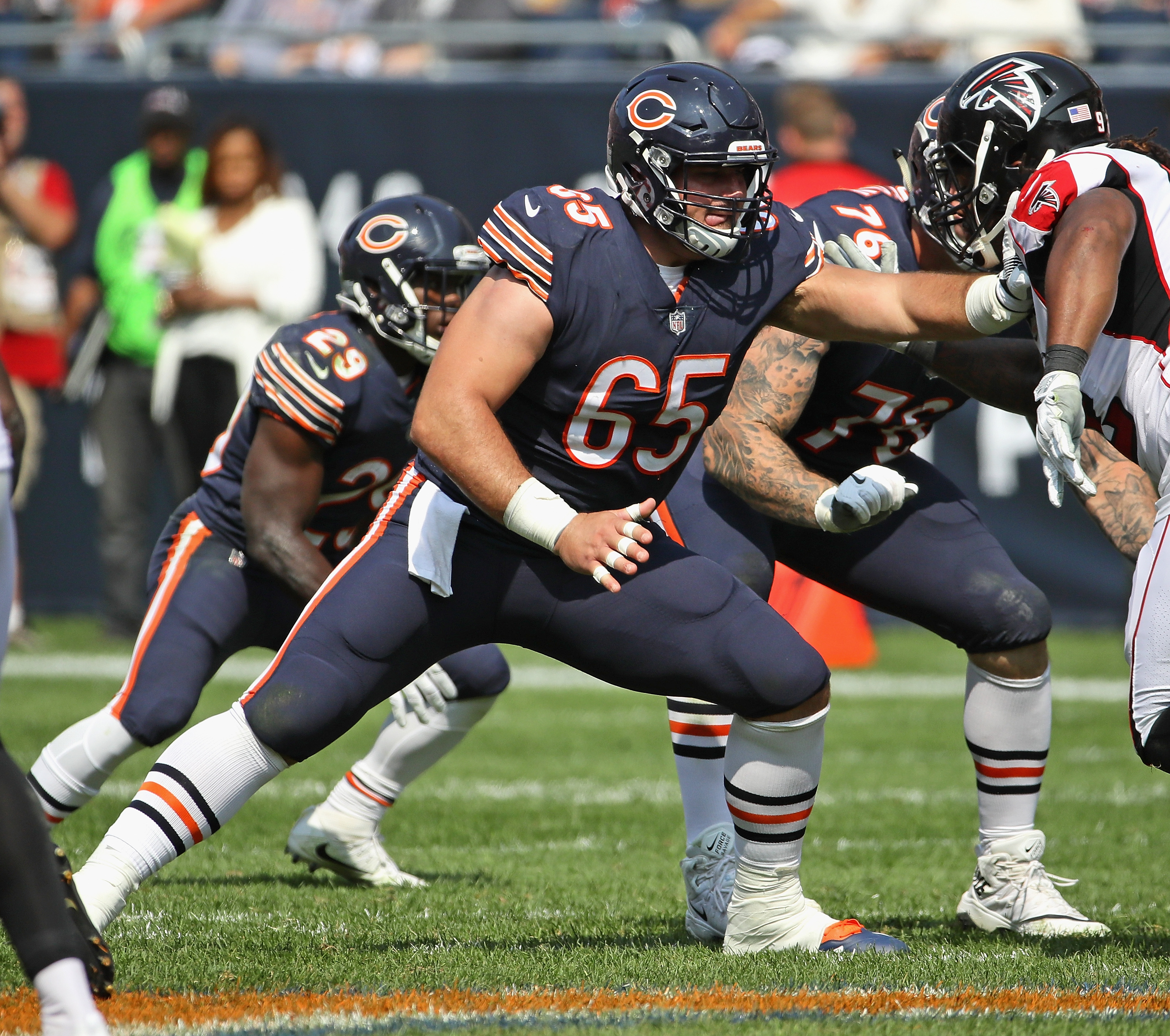chicago bears offensive line grades