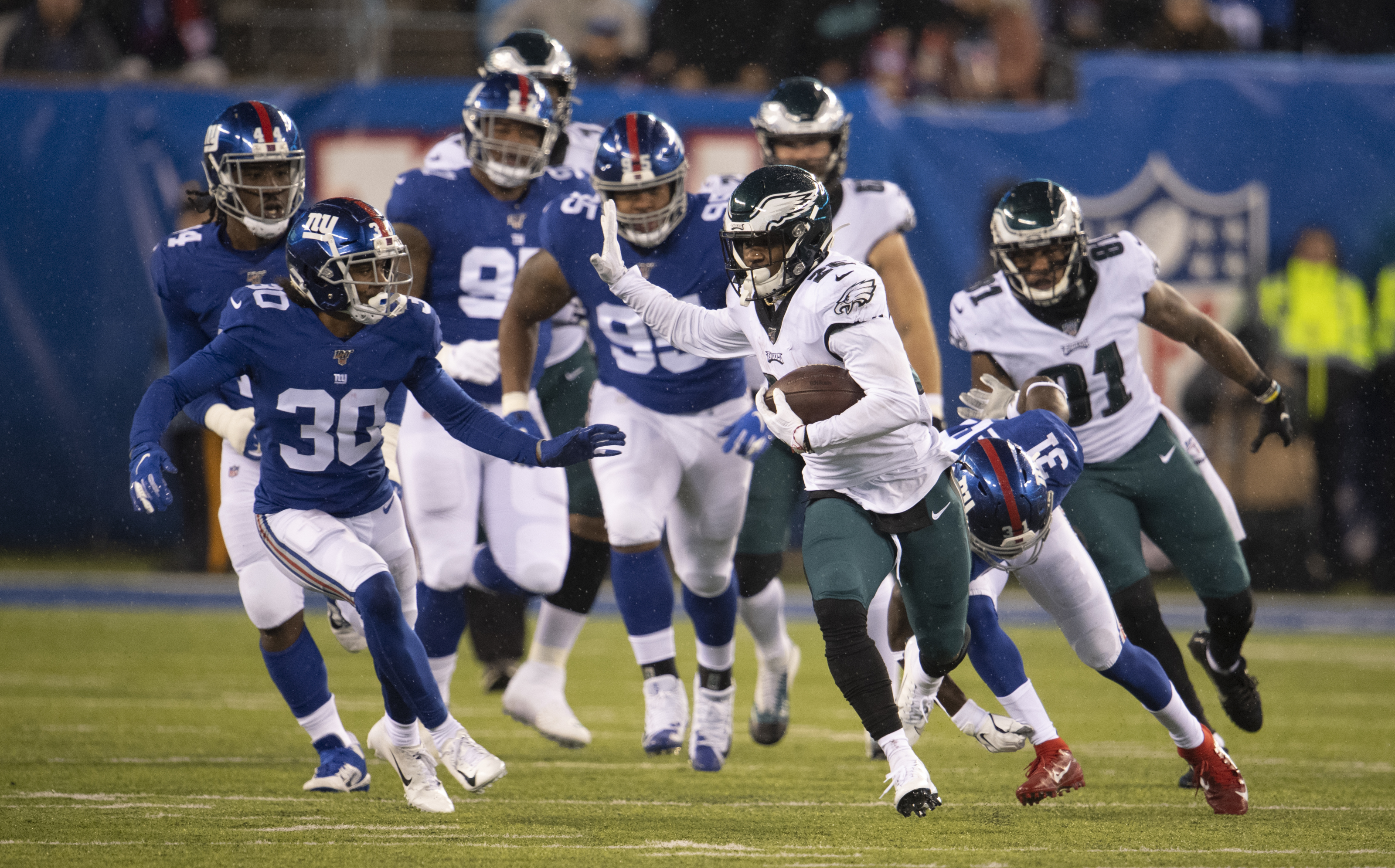 giants against the eagles