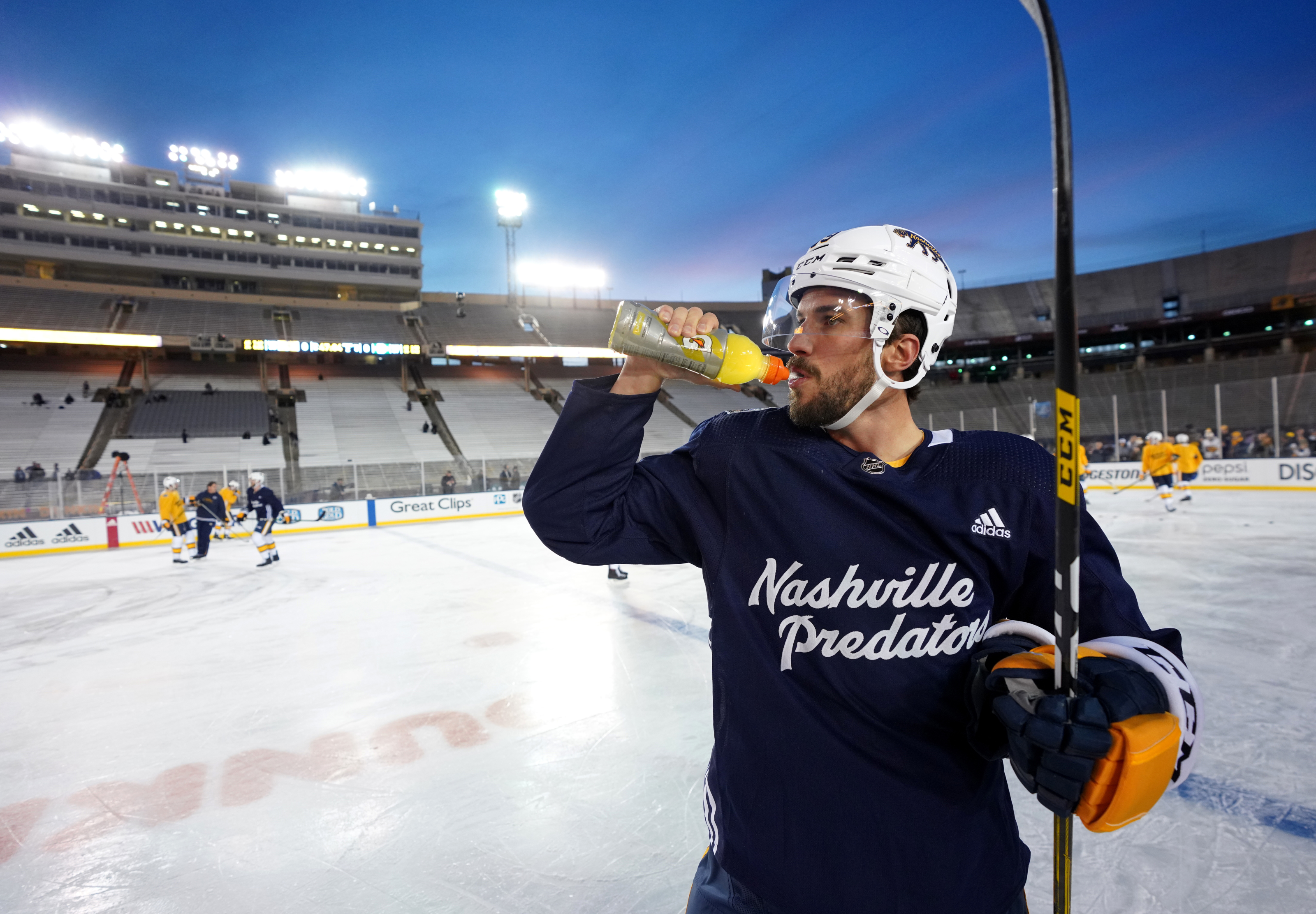 Roman Josi of the Nashville Predators skates during the 2020 NHL