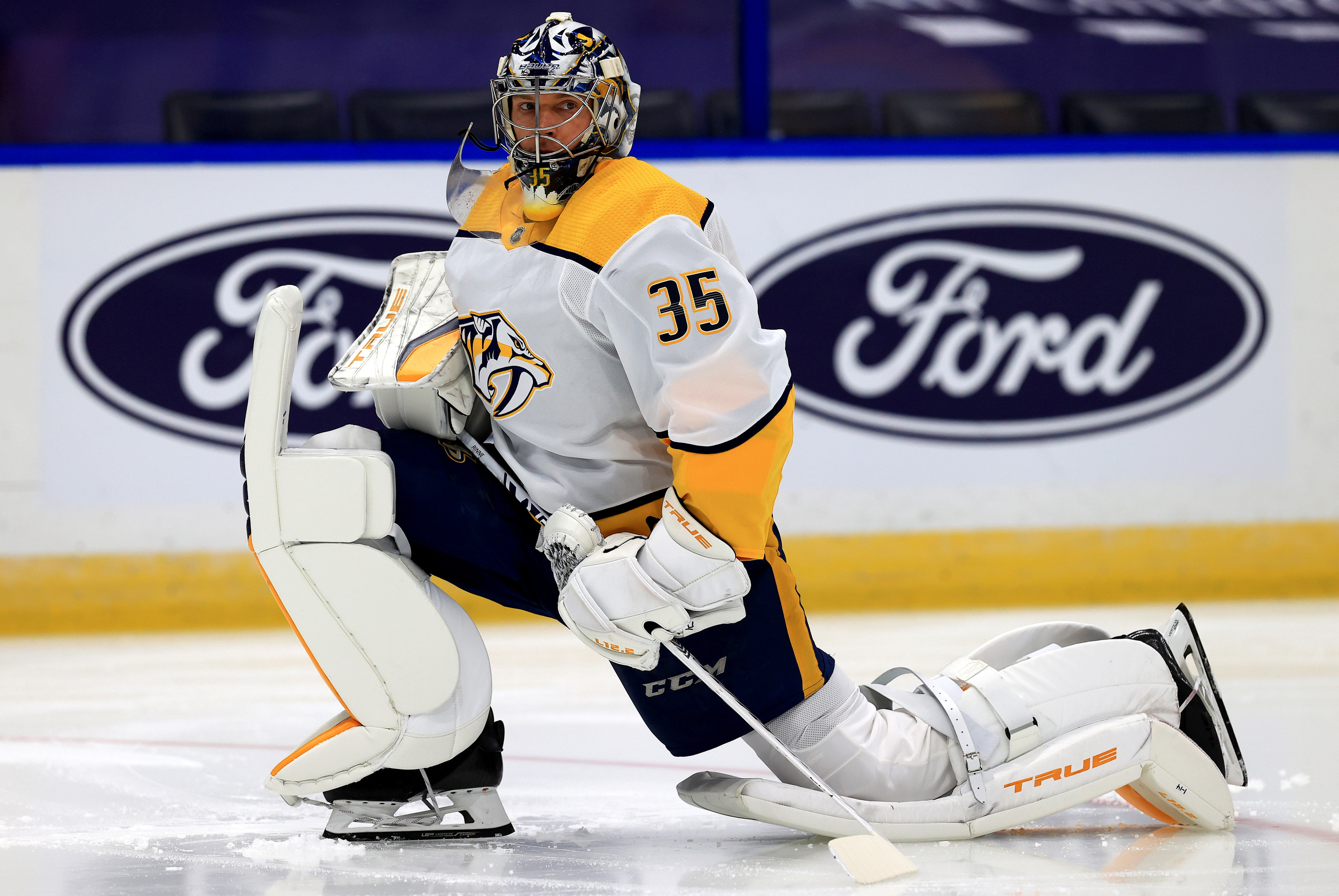 Nashville Predators retire Pekka Rinne's #35 : r/hockey