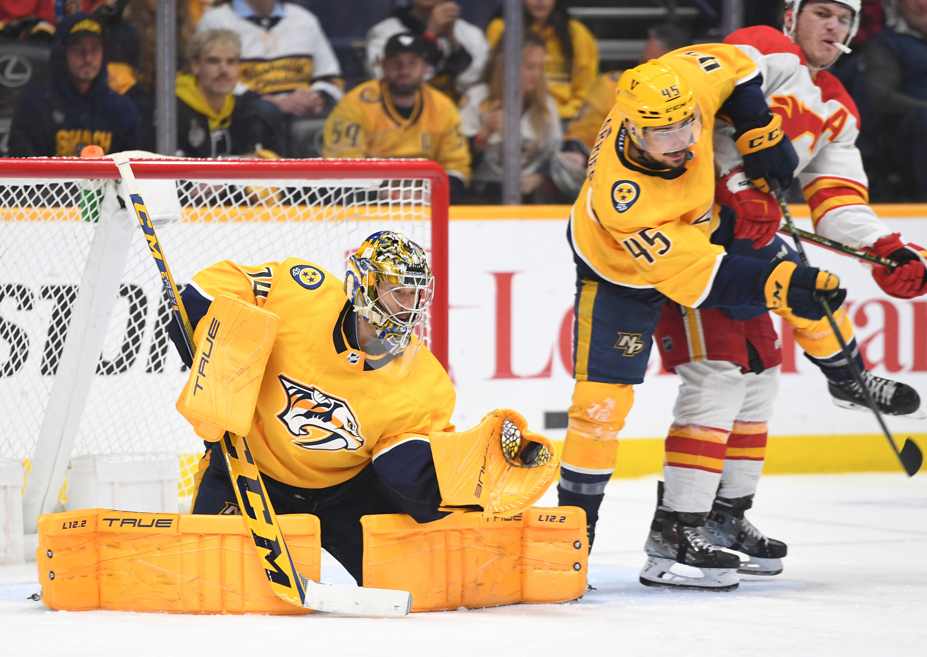 NHL on X: HAVE YOURSELF A NIGHT JUUSE SAROS! The @PredsNHL All