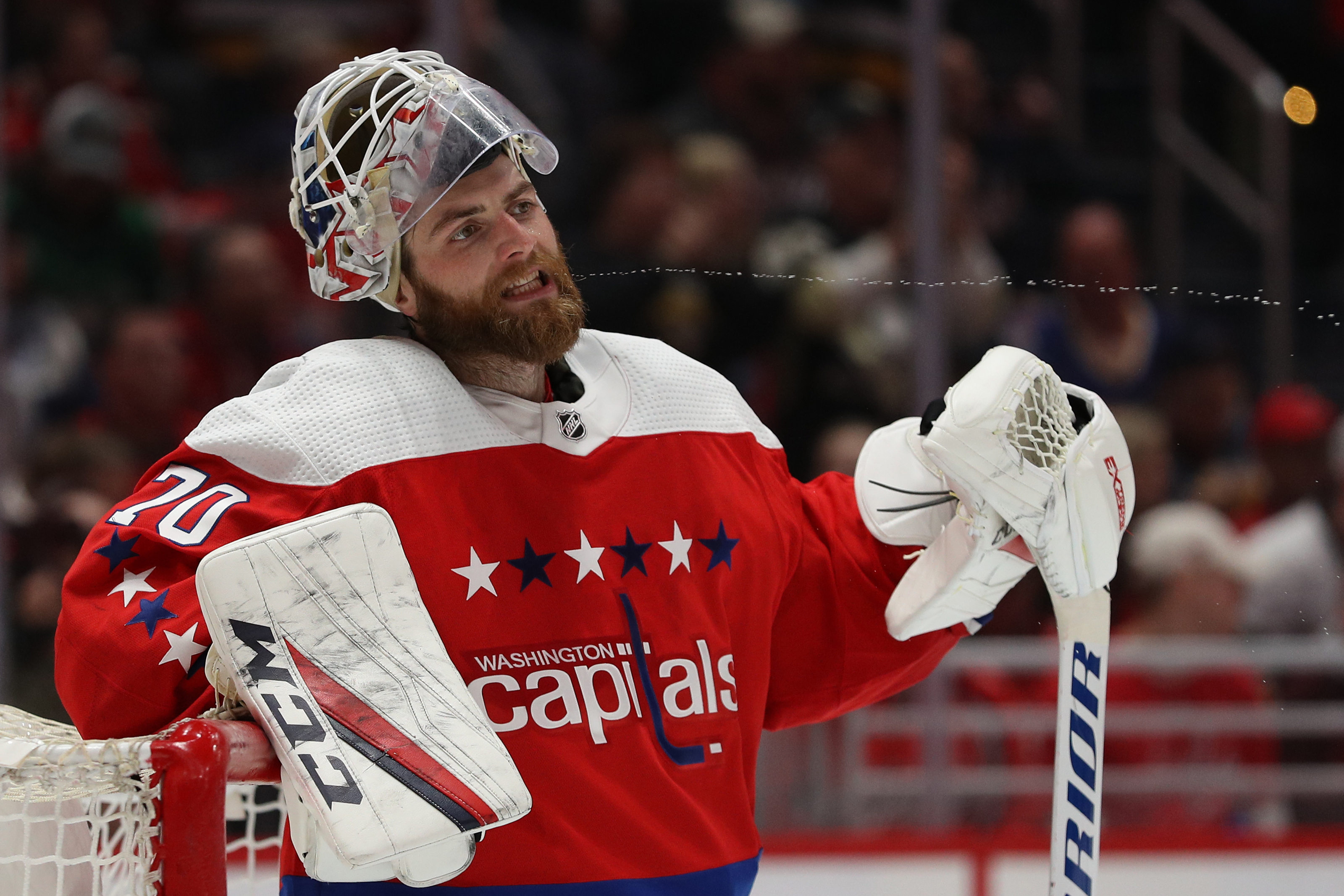 NHL Braden Holtby Washington Capitals 2015 Winter Classic Action