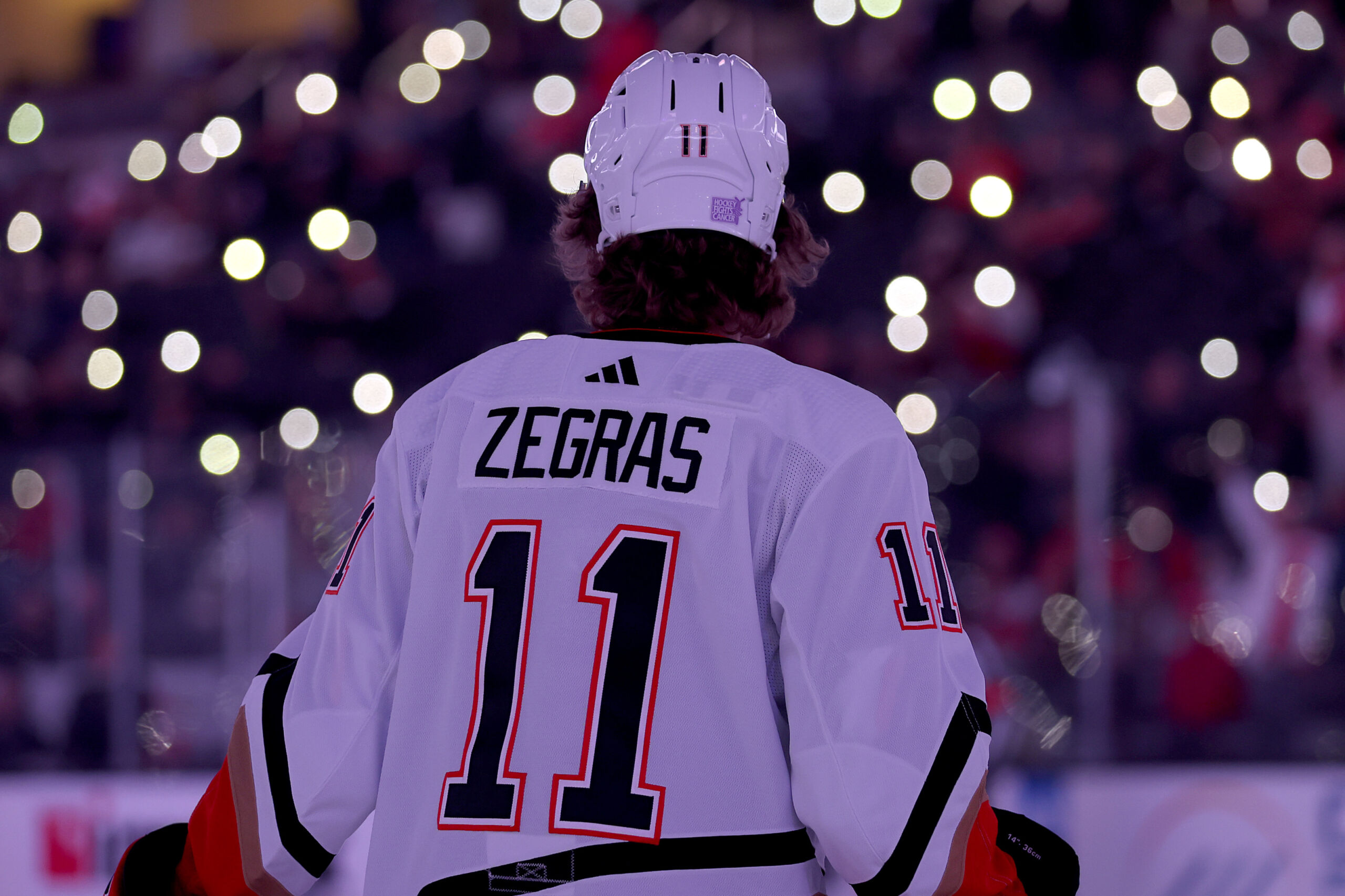 Trevor Zegras, ninth overall pick by the Anaheim Ducks, stands for a  News Photo - Getty Images