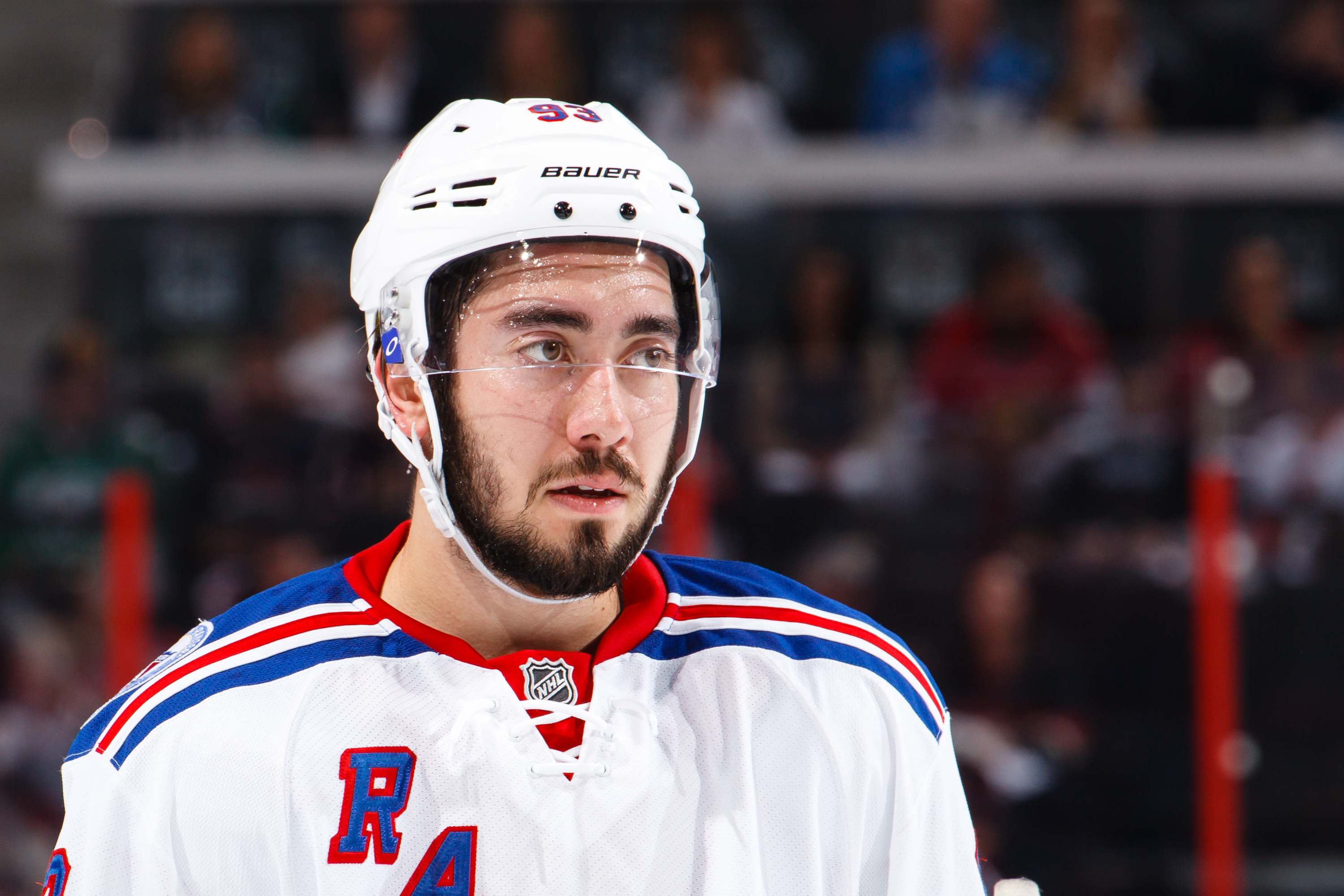 Rangers' Mika Zibanejad Presser Interrupted by Call for Mop