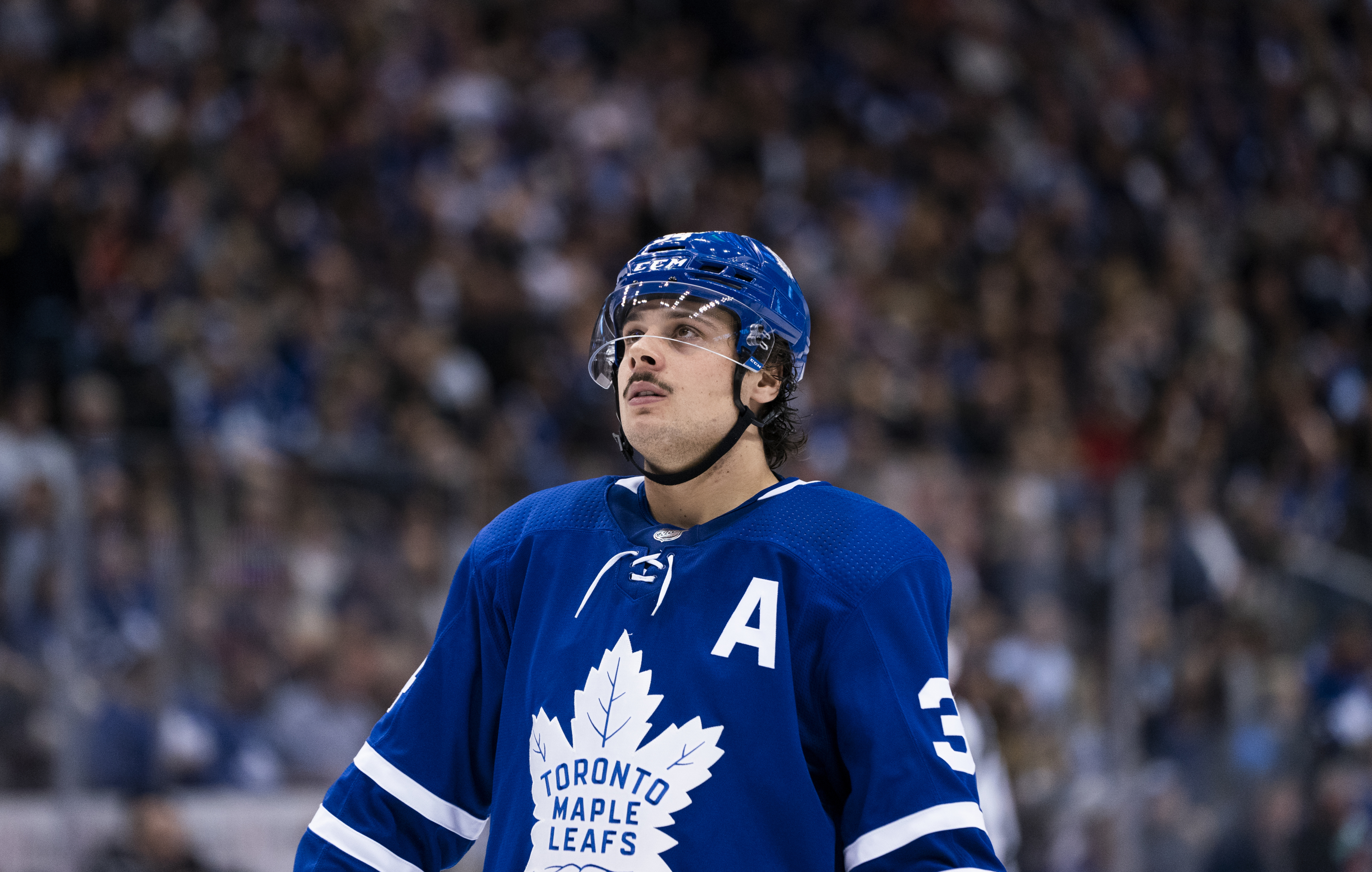 Auston Matthews Mustache Toronto Maple Leafs - Leafs - Pin