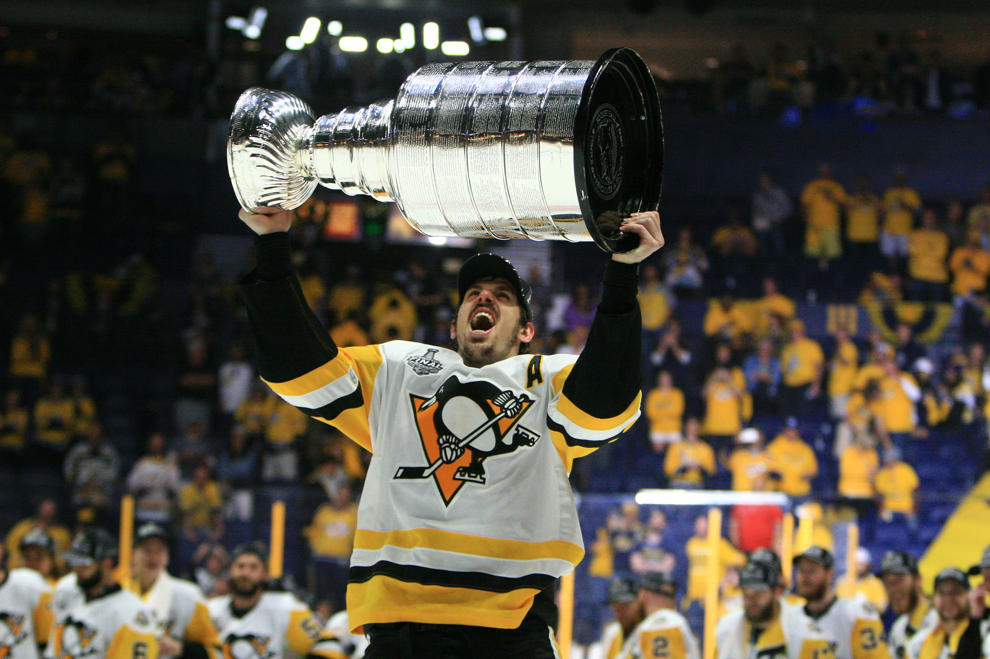 Evgeni Malkin 07'08 Stanley Cup Finals White Pittsburgh Penguins