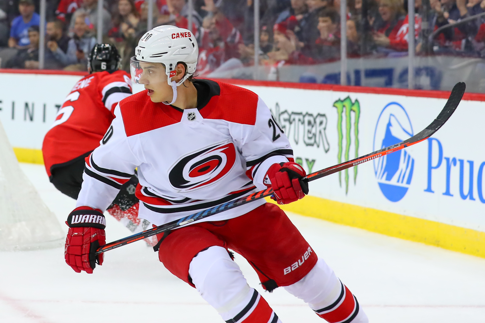 Is Sebastian Aho playing tonight against the New Jersey Devils