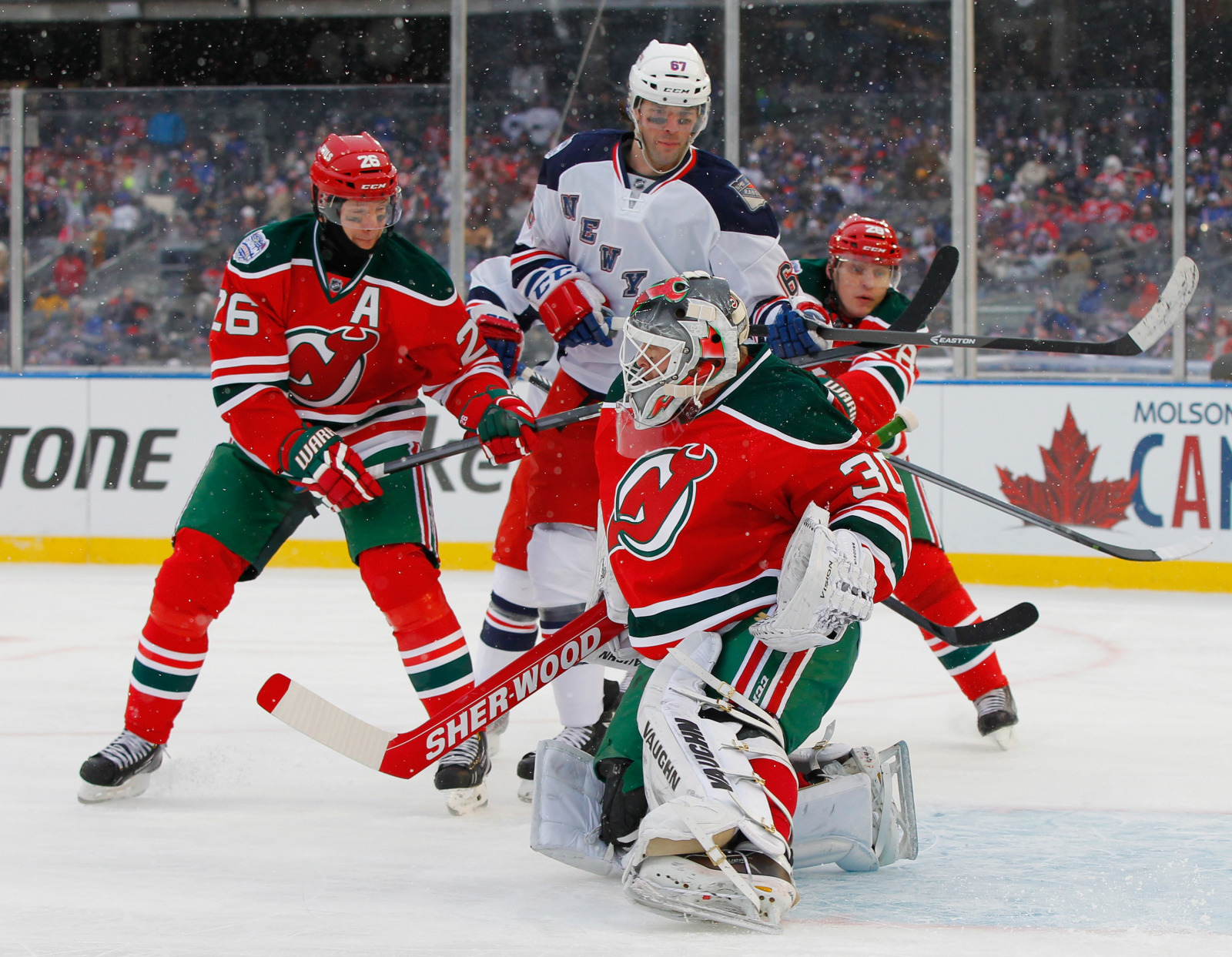 Controversy over red and green jerseys for the NJ Devils?