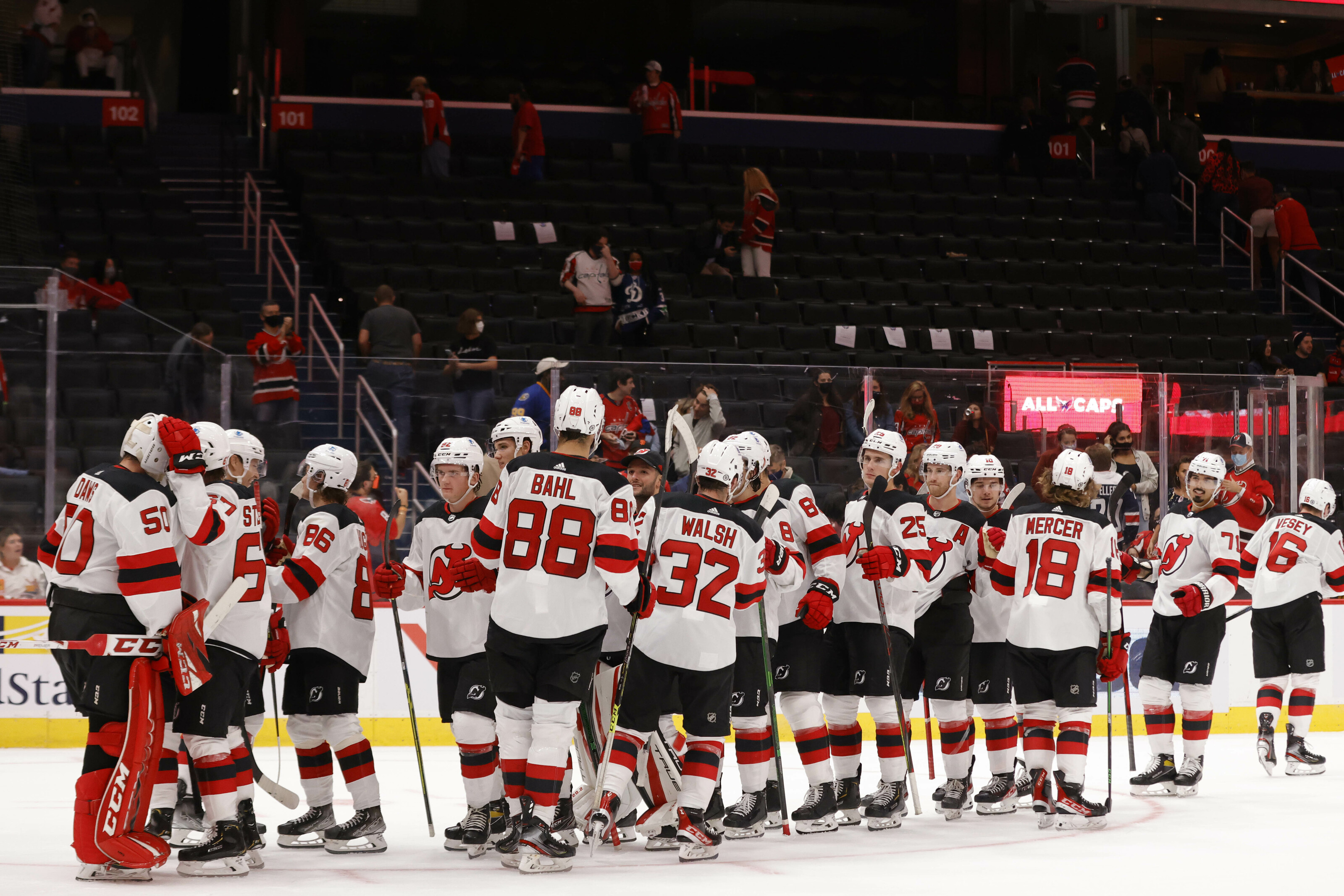New Jersey Devils players recreate sweet photo from youth hockey days