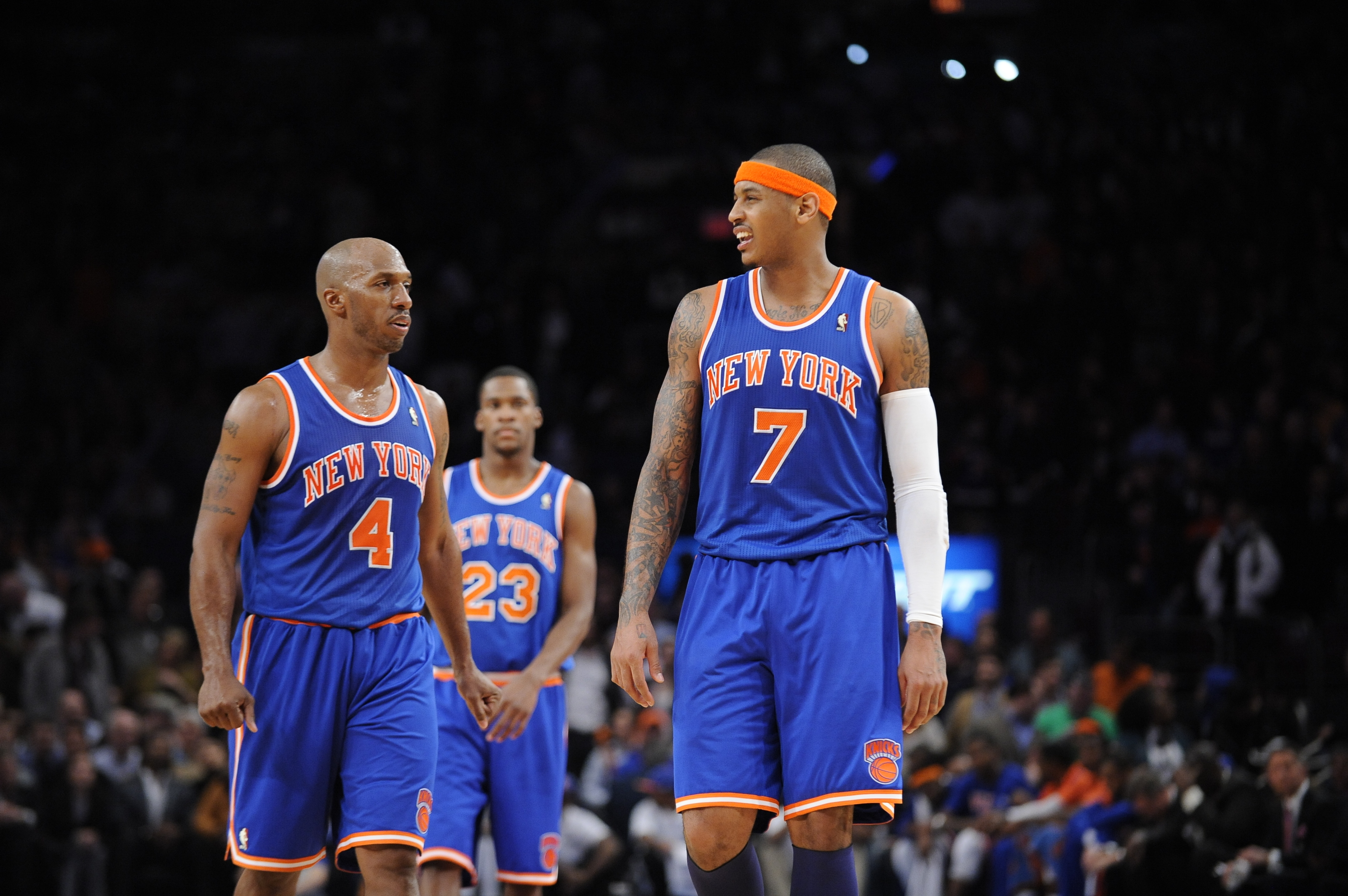 NBA New York Knicks Blue The Go To T-Shirt Carmelo Anthony #7
