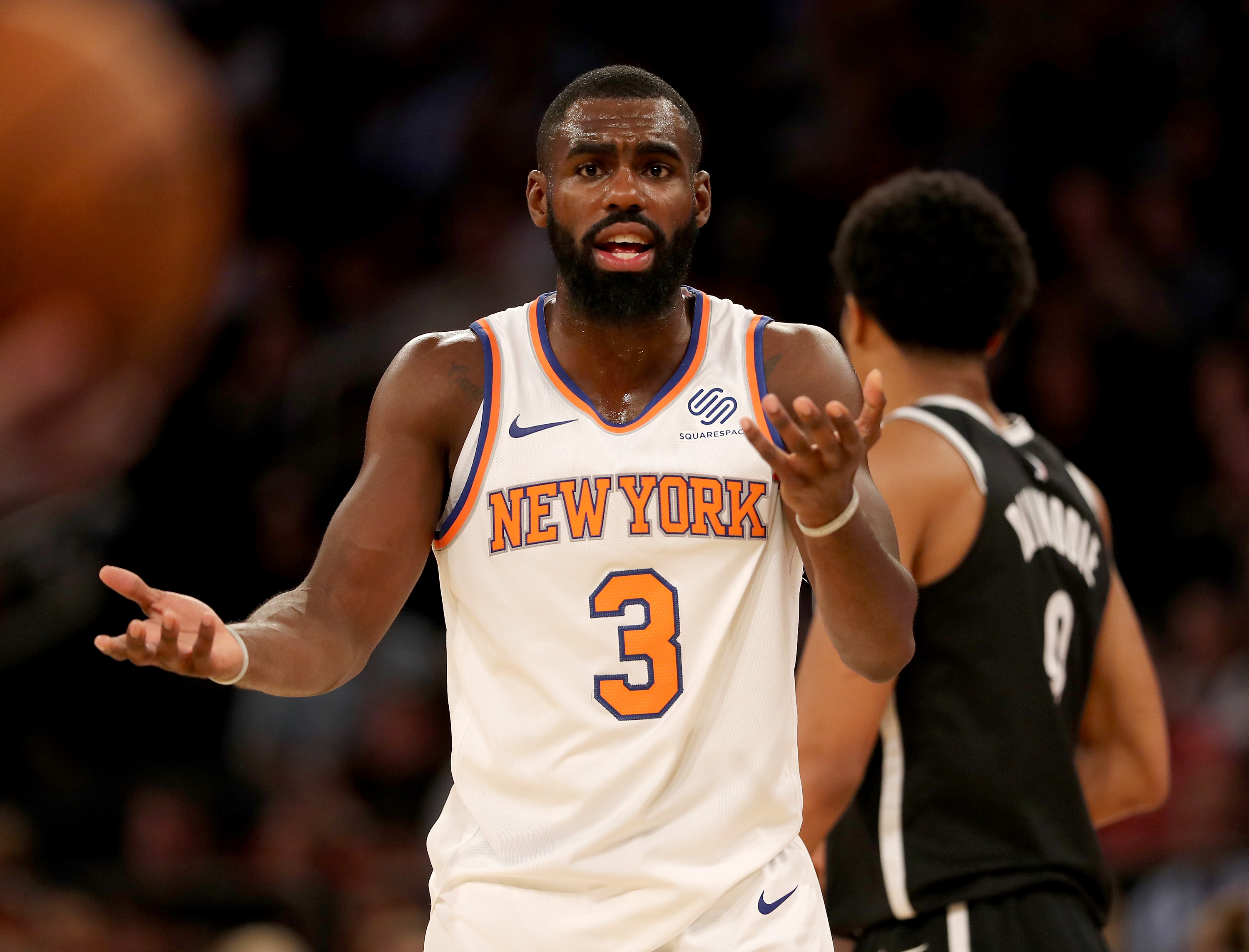 2018-19 New York Knicks Tim Hardaway Jr #3 Game Used White Jersey