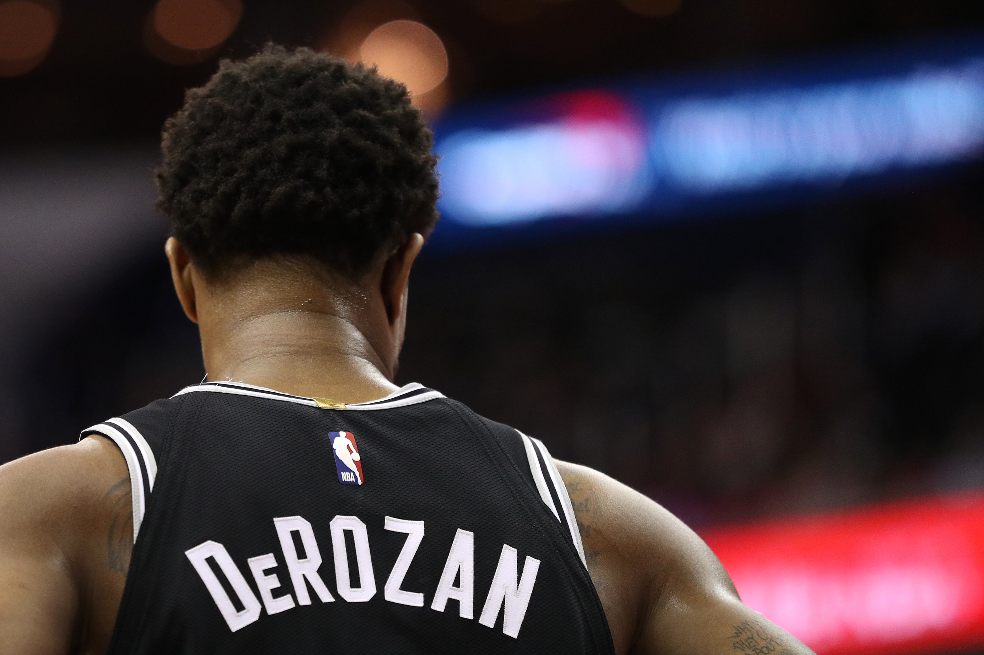 During trying year, San Antonio Spurs' DeMar DeRozan uses