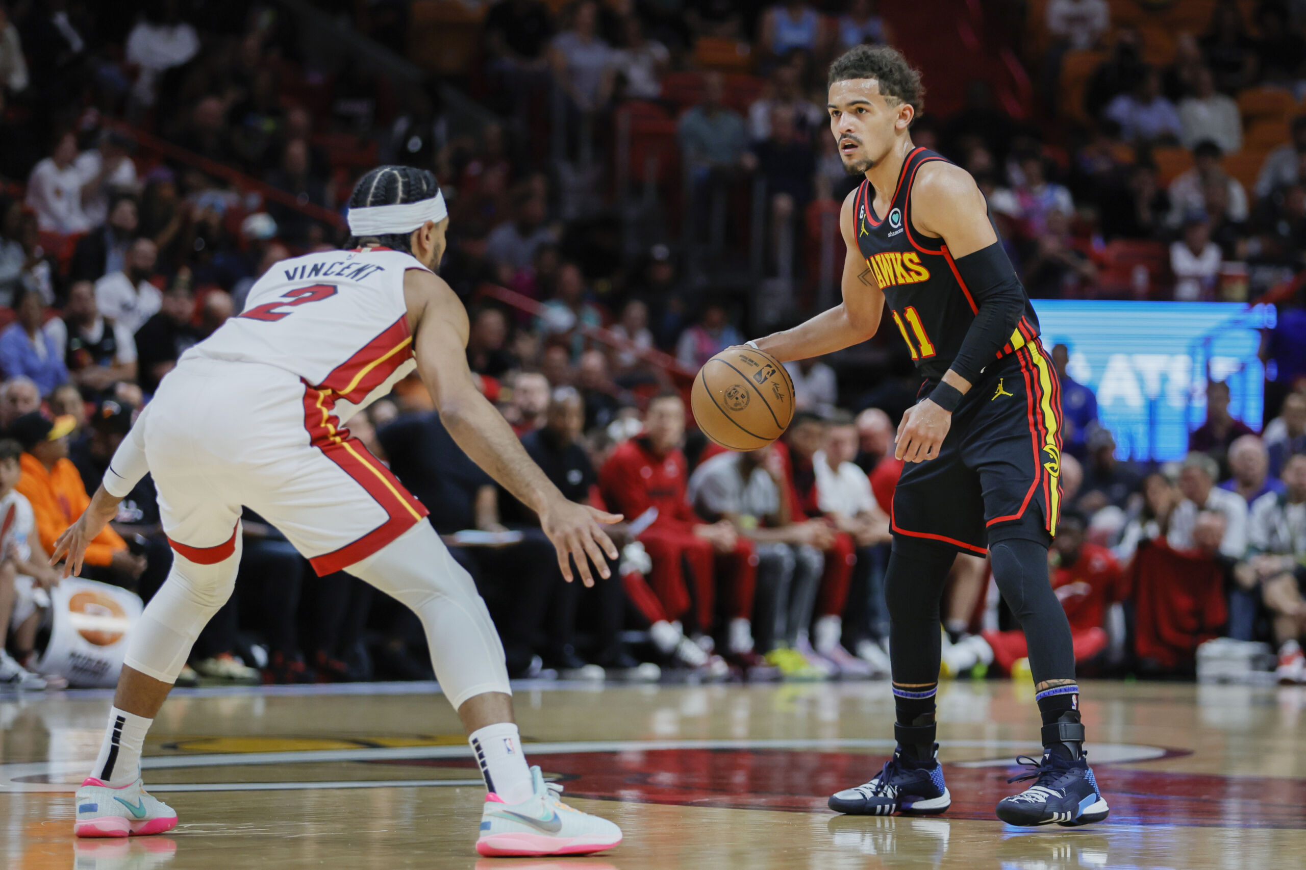 Hawks Trae Young sends message to Lakers Gabe Vincent