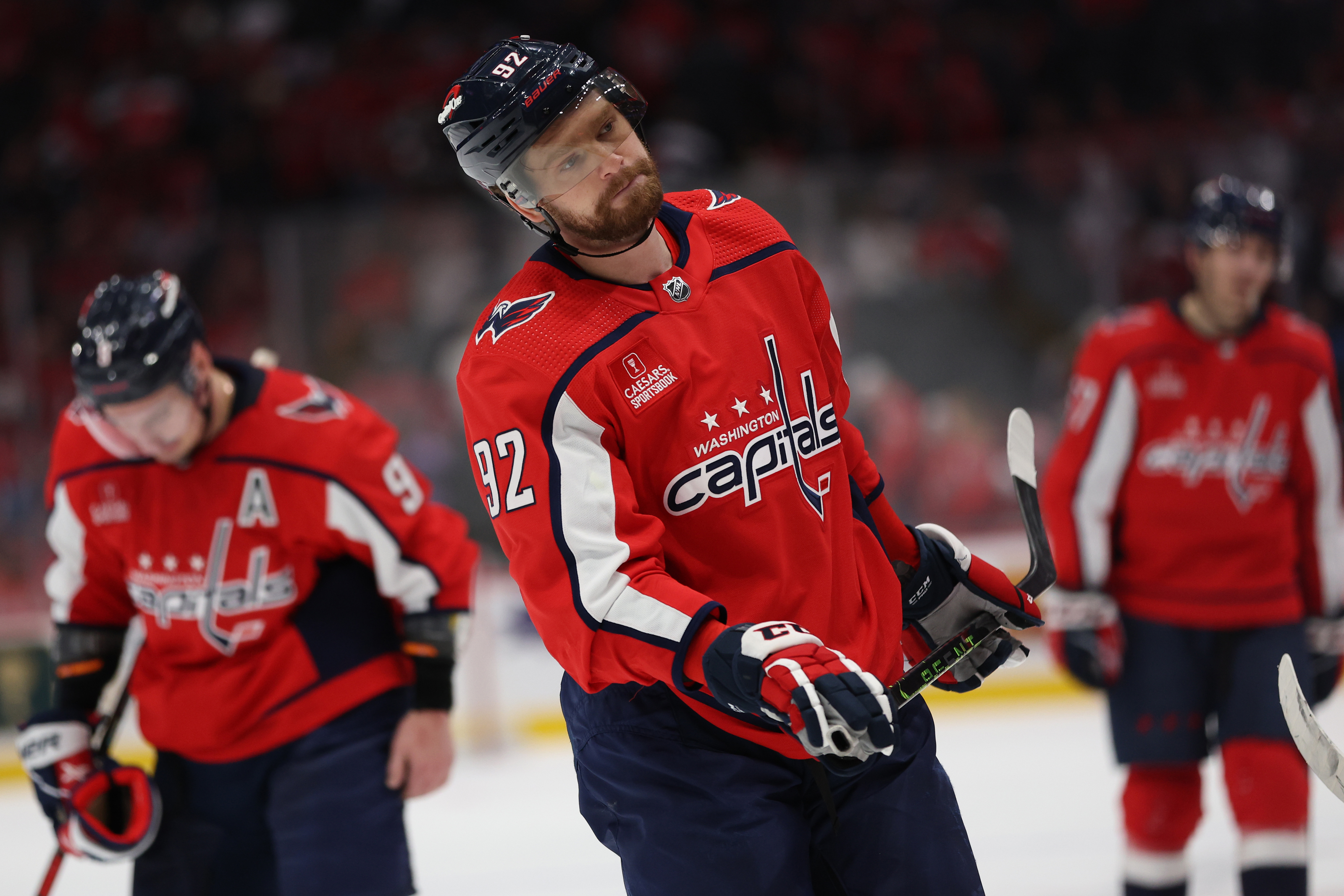 The Washington Capitals With Oshie Carlson Ovechkin And Backstrom