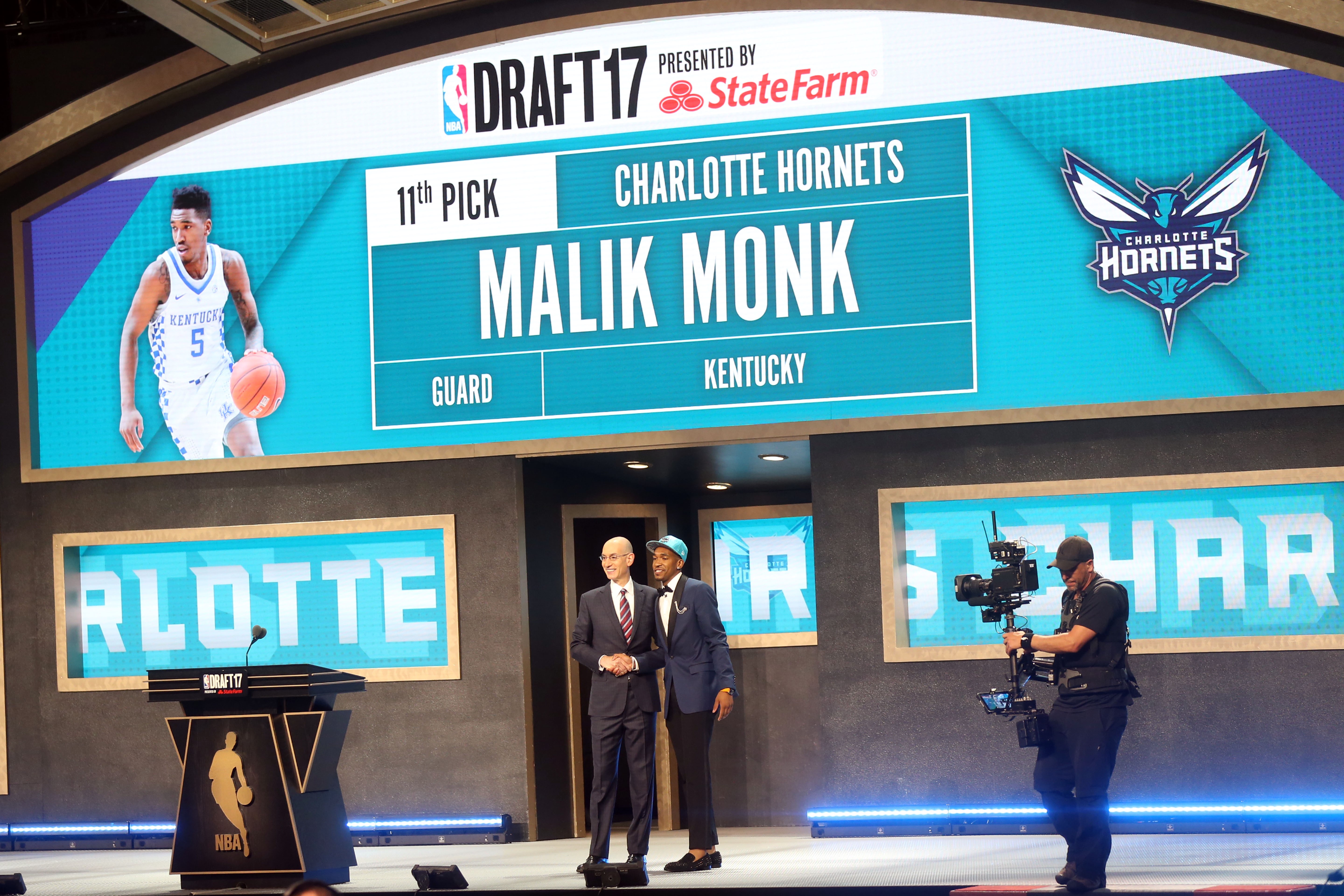 Charlotte Hornets select Malik Monk in the NBA Draft