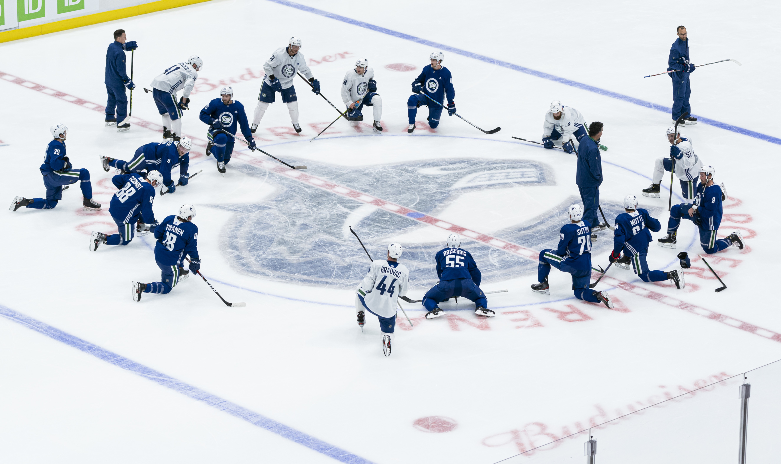 Canucks training camp: Team scrimmages ahead of opener