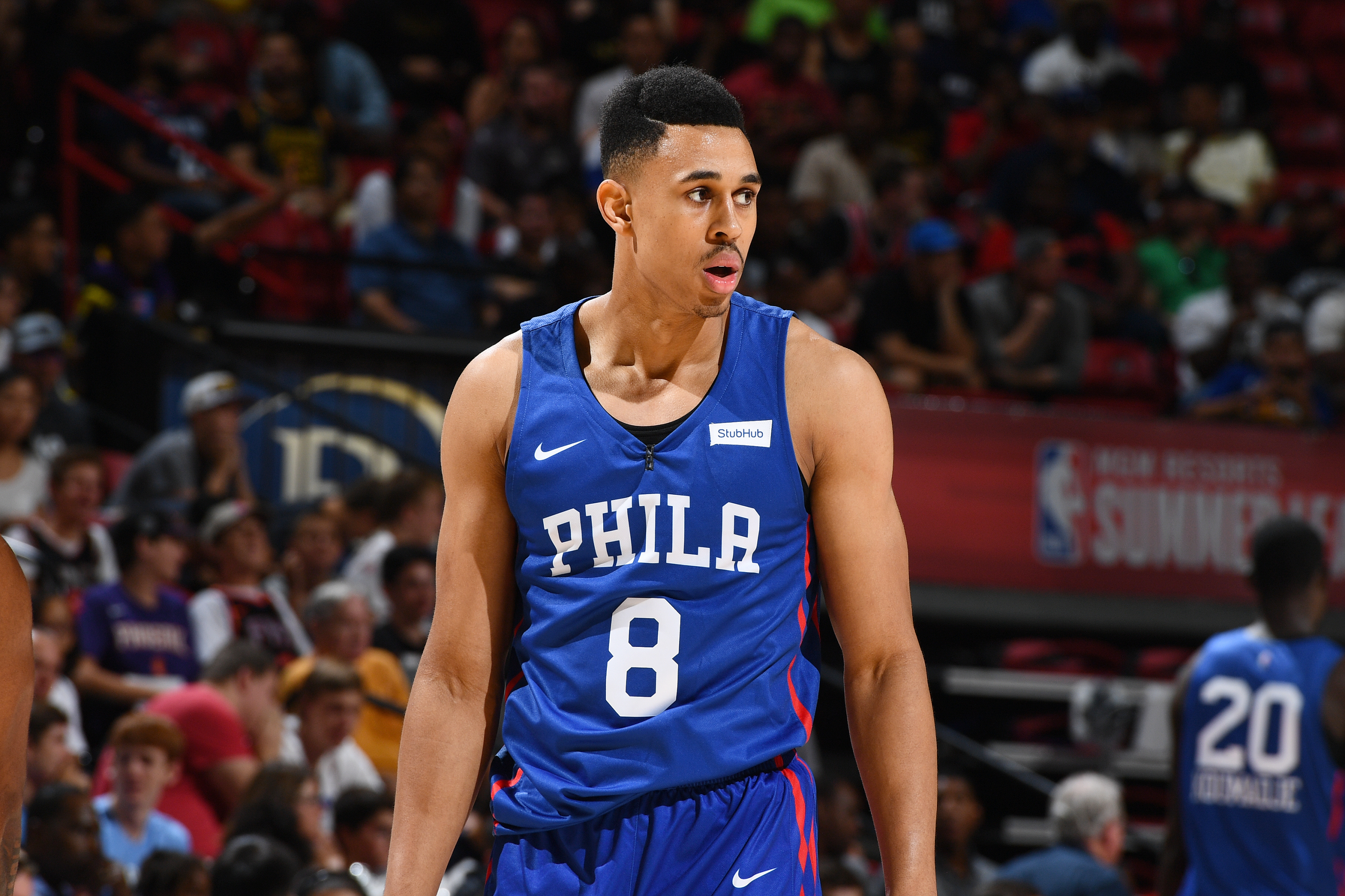 Zhaire Smith Philadelphia 76ers Player-Issued #8 White Jersey from the 2018-19  NBA Season - Size 48+4